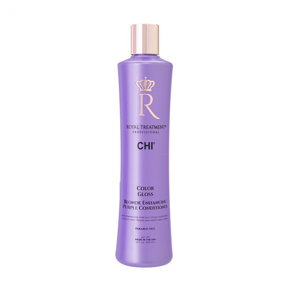 

Кондиціонер CHI Royal Treatment Color Gloss Blonde Enhancing Purple Conditioner для нейтралізації жовтизни волосся, 355 мл
