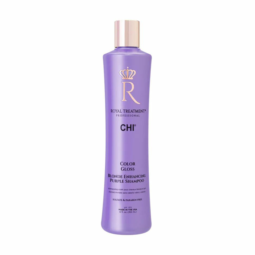 

Шампунь CHI Royal Treatment Color Gloss Blonde Enhancing Purple Shampoo для нейтралізації жовтизни волосся, 355 мл