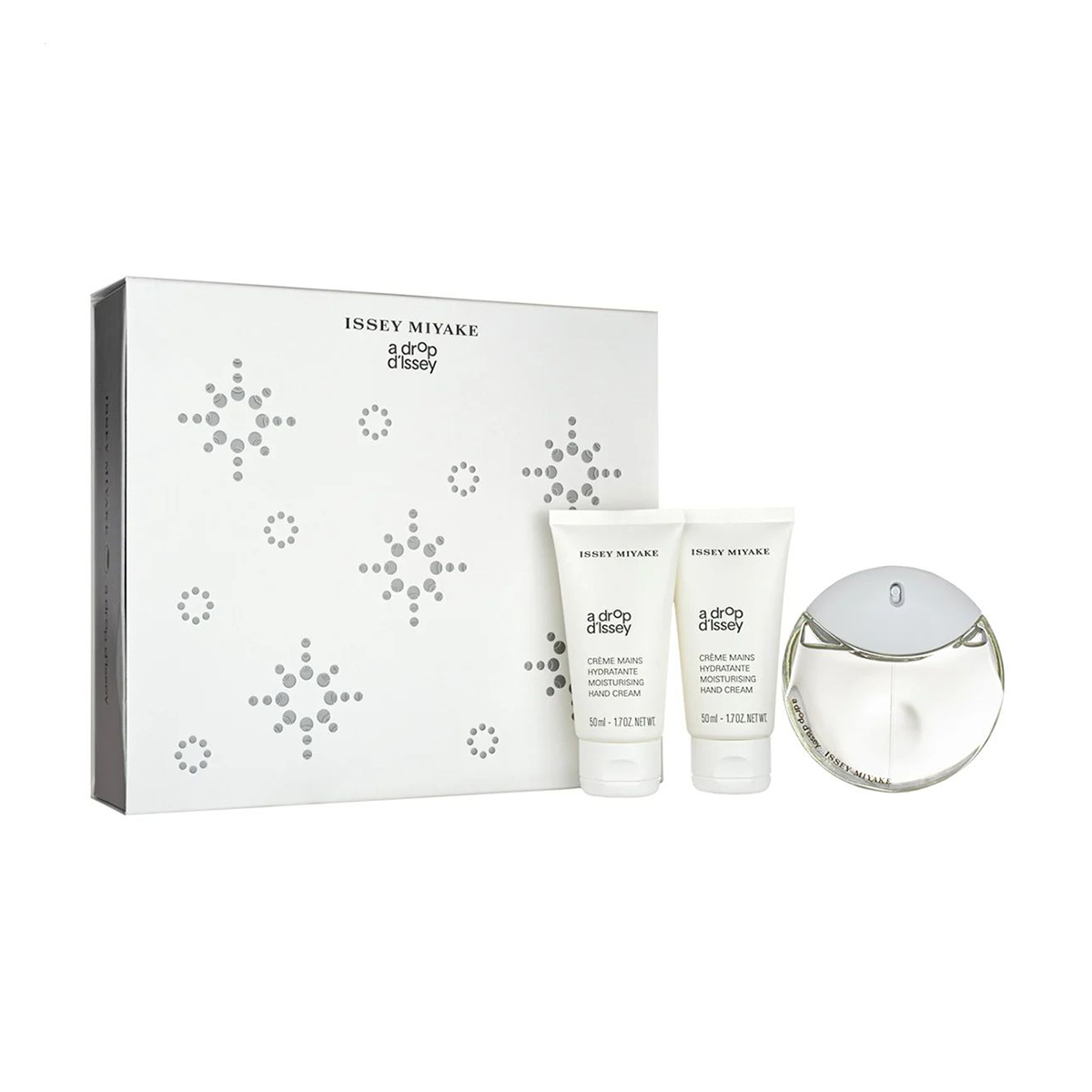 

Парфумований набір жіночий Issey Miyake A Drop d'Issey (парфумована вода, 50 мл + крем для рук, 2*50 мл)