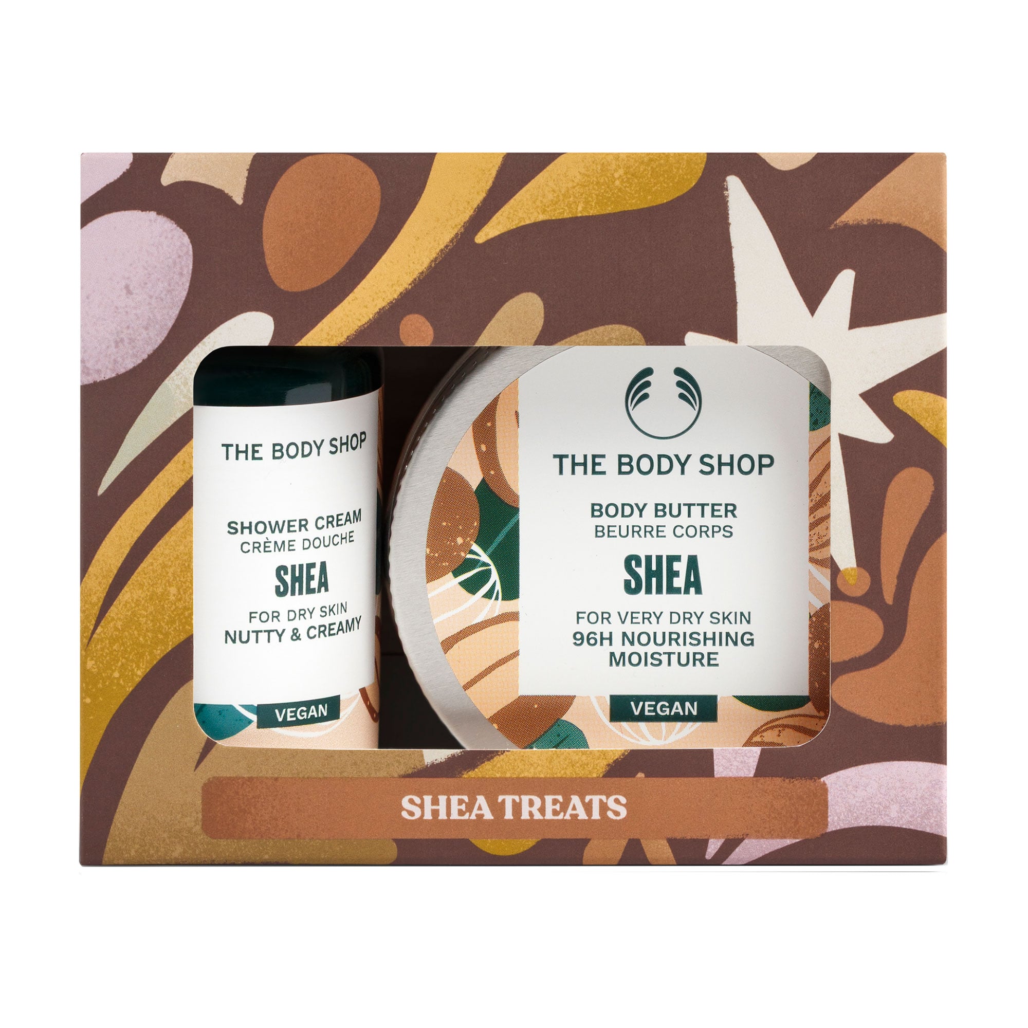 

Подарунковий набір для догляду за тілом The Body Shop Nourish & Flourish Shea Duo (крем для душу, 60 мл + масло для тіла, 50 мл)