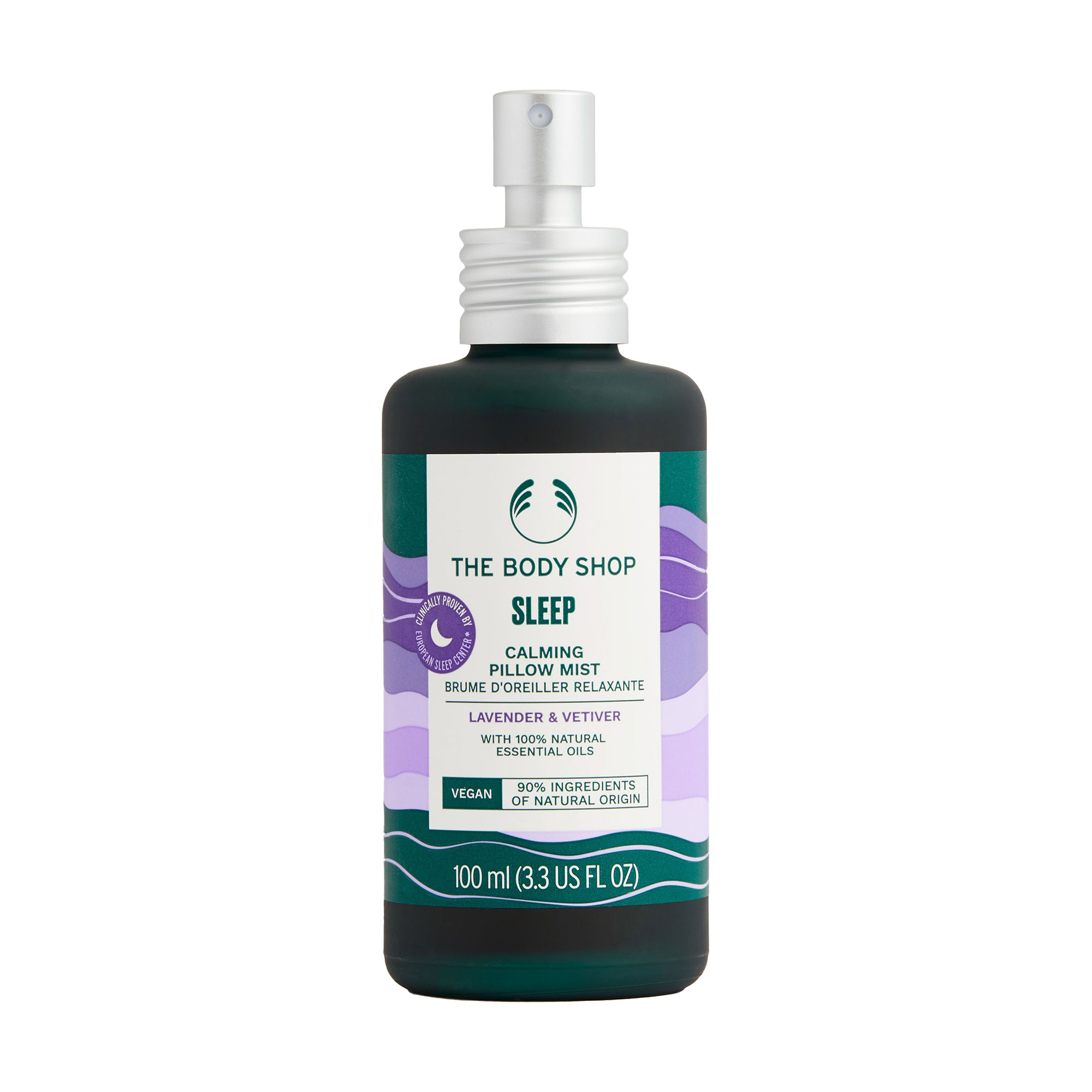 

Спрей для подушки The Body Shop Sleep Calming Pillow Mist Спокійний сон Лаванда та ветивер, 100 мл