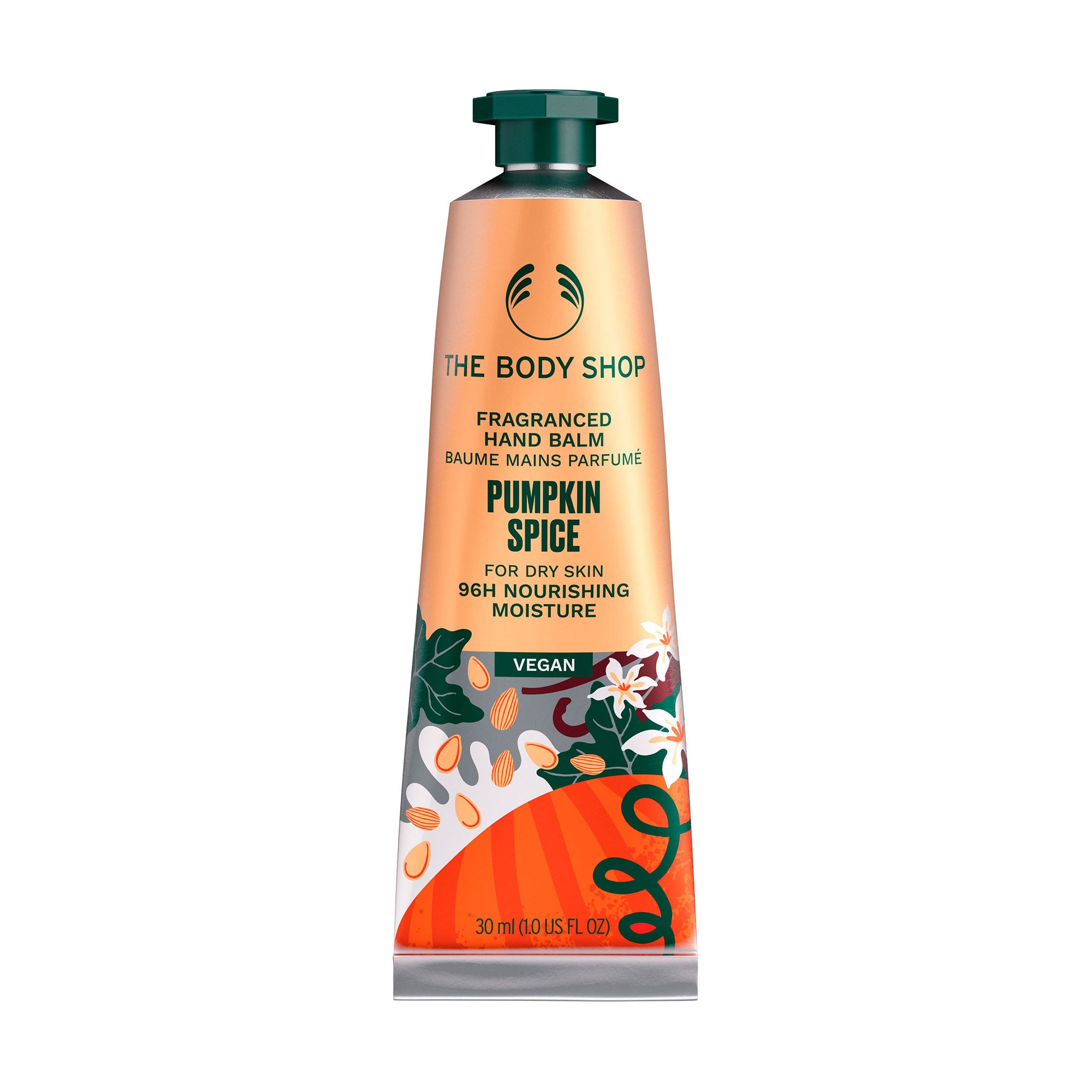 

Парфумований бальзам для рук The Body Shop Pumpkin Spice Fragranced Hand Balm Пряний гарбуз, 30 мл
