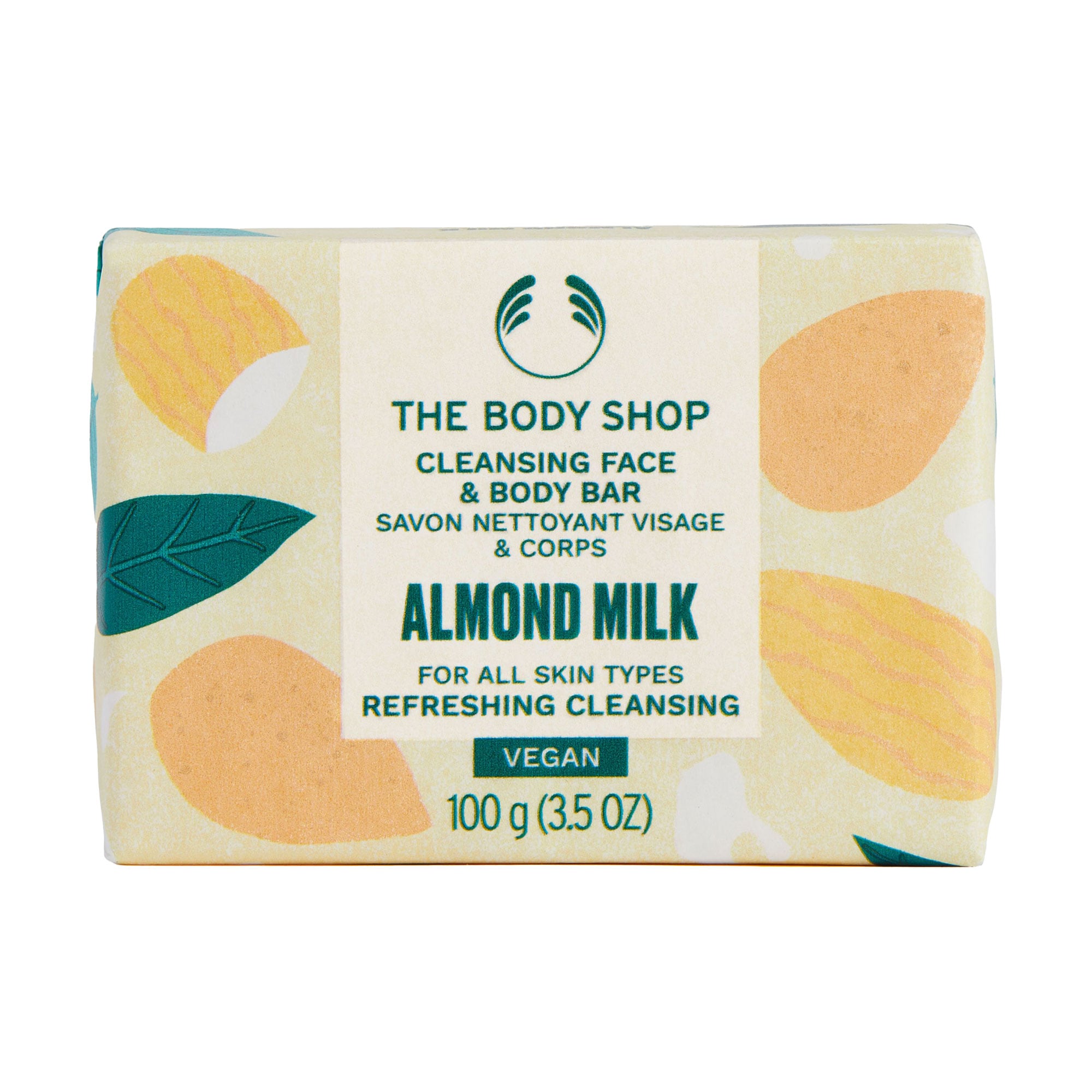 

Мило для обличчя та тіла The Body Shop Almond Milk Cleansing Face & Body Bar Мигдальне молочко, 100 г