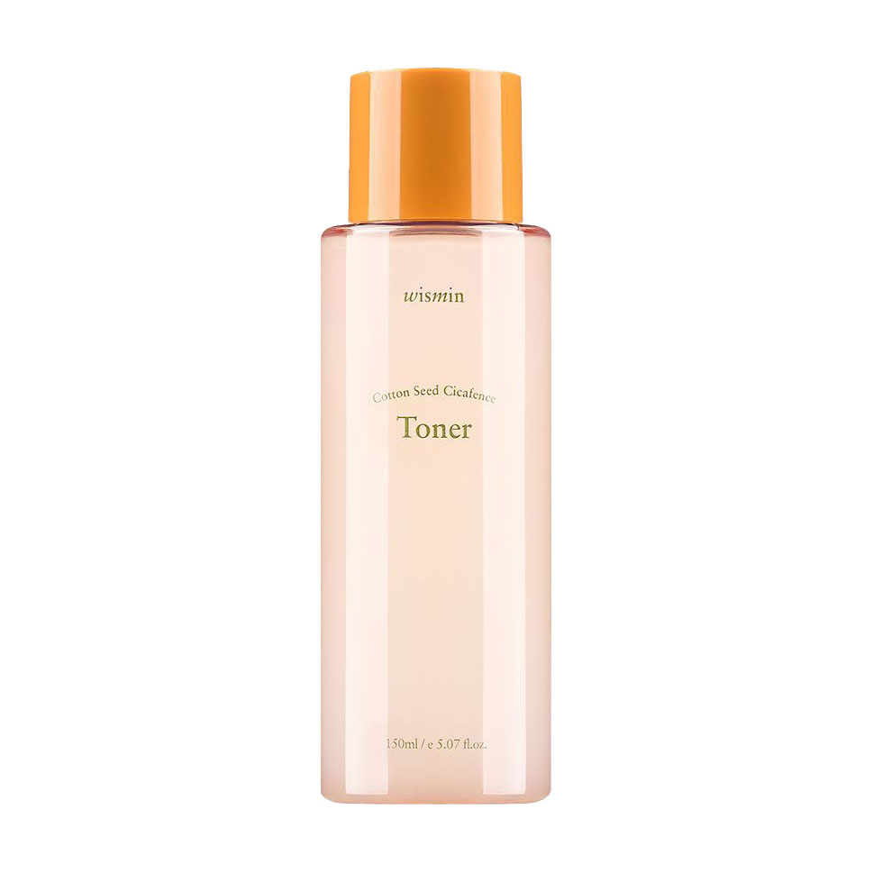 

Заспокійливий тонер для обличчя Wismin Cotton Seed Cicafence Toner з екстрактом насіння бавовни, 150 мл