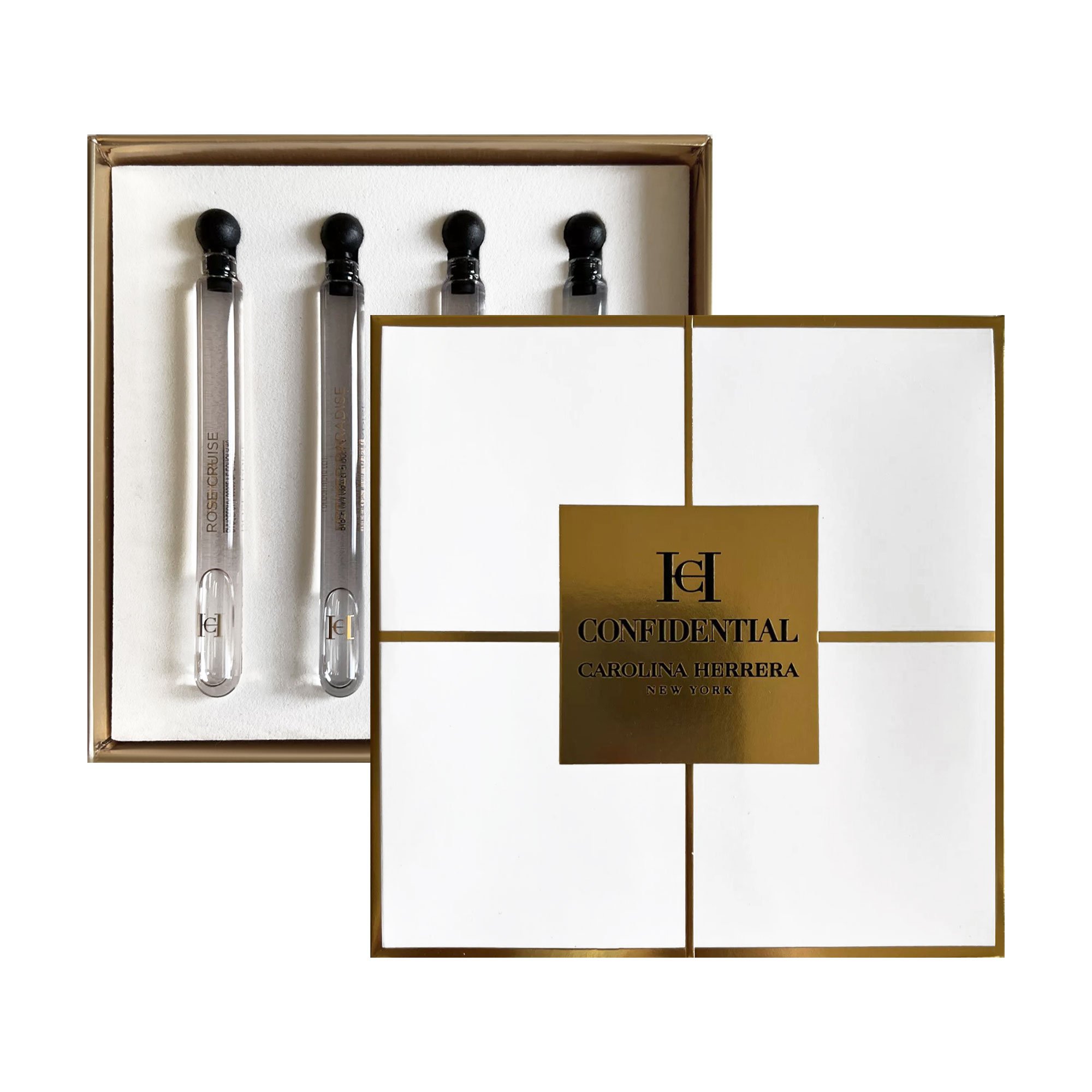 

Парфумований набір жіночий Carolina Herrera Confidential Giftset (Orange Affair, 4 мл + Bergamote Bllom, 4 мл + Vetiver Paradise, 4 мл + Rose Cruise, 4 мл)