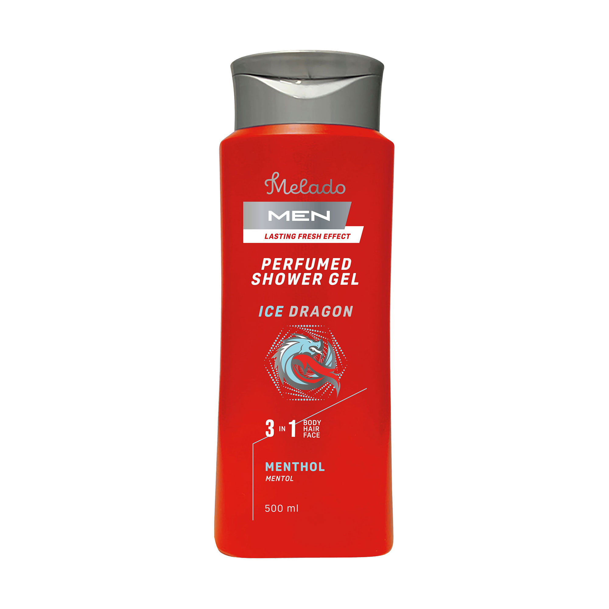 

Чоловічий гель для душу 3 в 1 Melado Men Perfumed Shower Gel Ice Dragon з ментолом, 500 мл