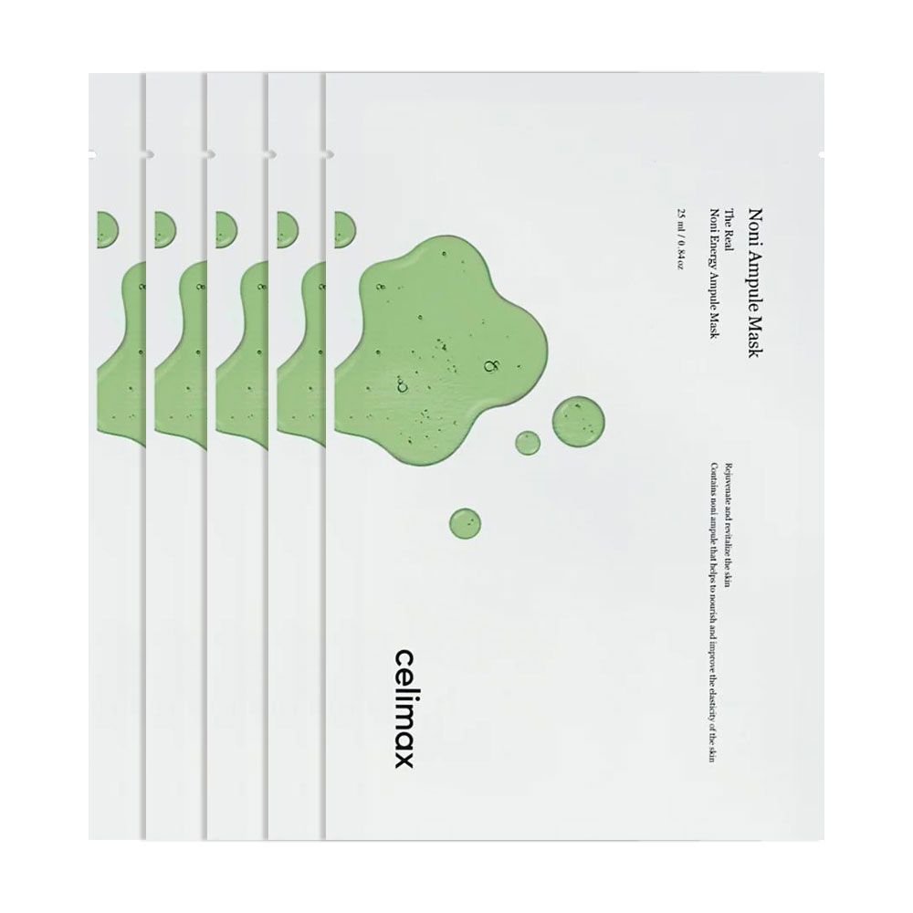 

Живильна тканинна маска для обличчя Celimax The Real Noni Energy Ampoule Mask з ноні, 5*25 мл