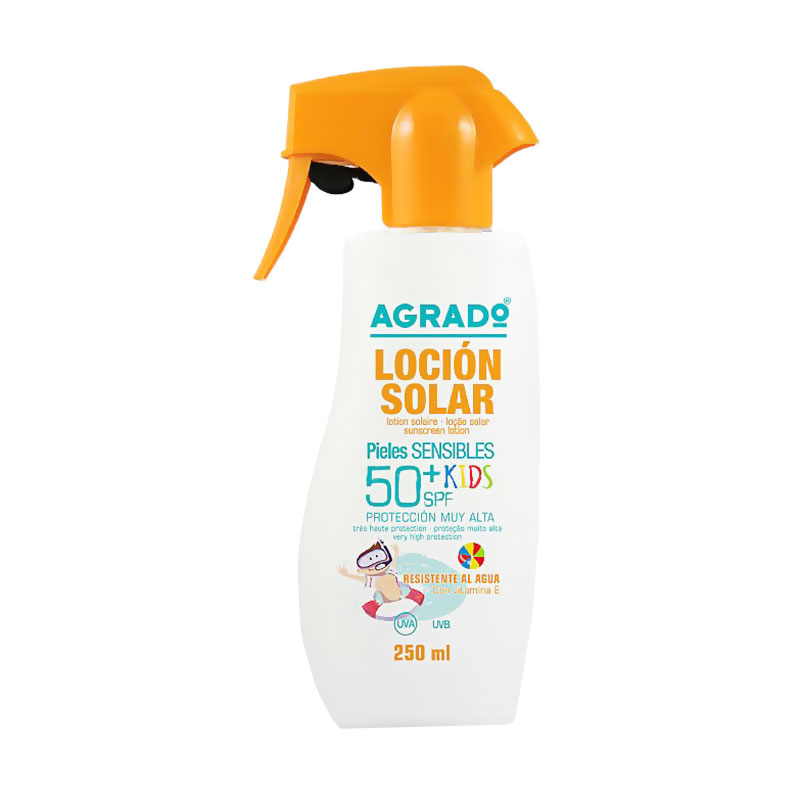 

Дитячий сонцезахисний лосьйон для тіла Agrado Sunscreen Lotion Kids, SPF 50+, 250 мл