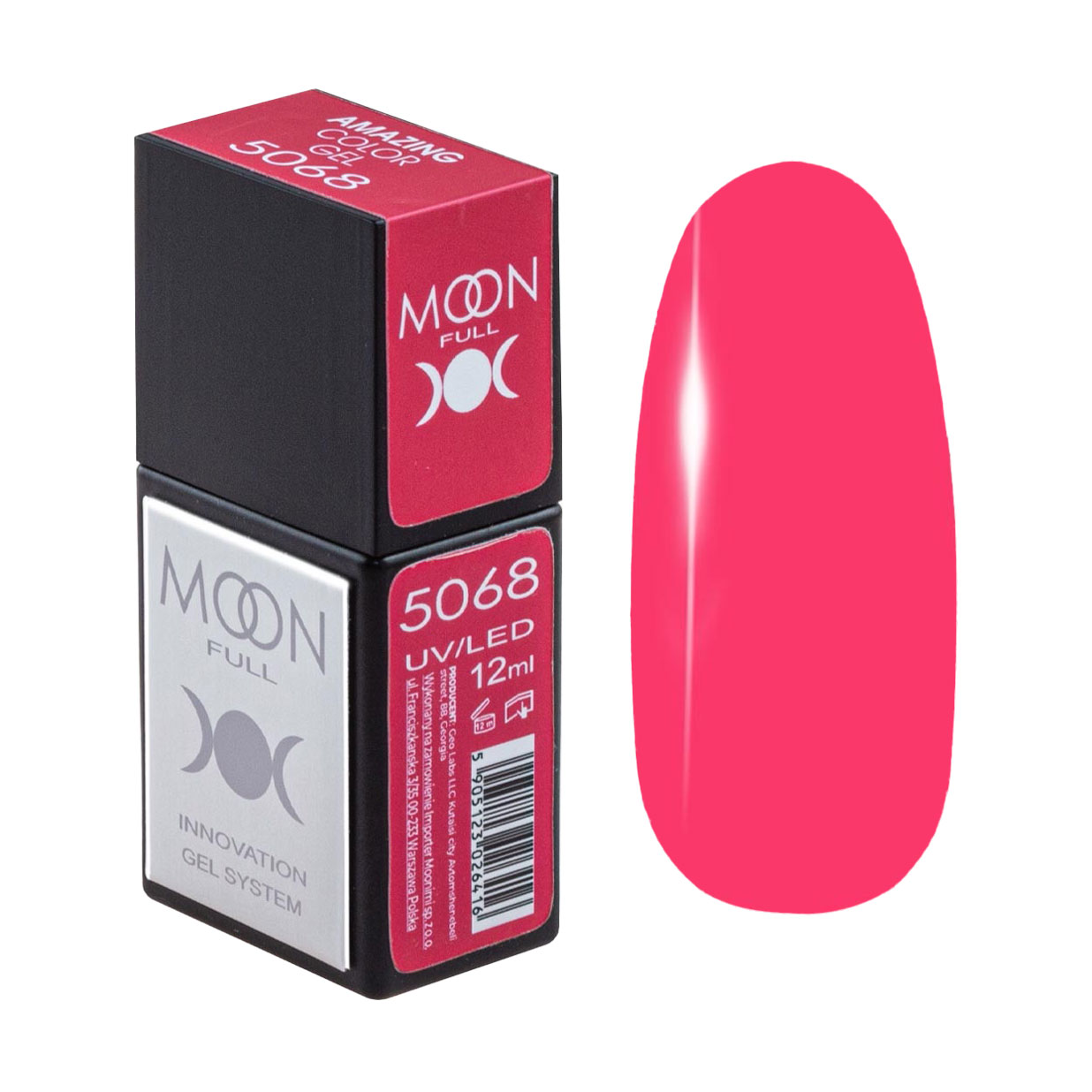 

Гель-лак для нігтів Moon Full Amazing Color Gel Polish 5068, 12 мл