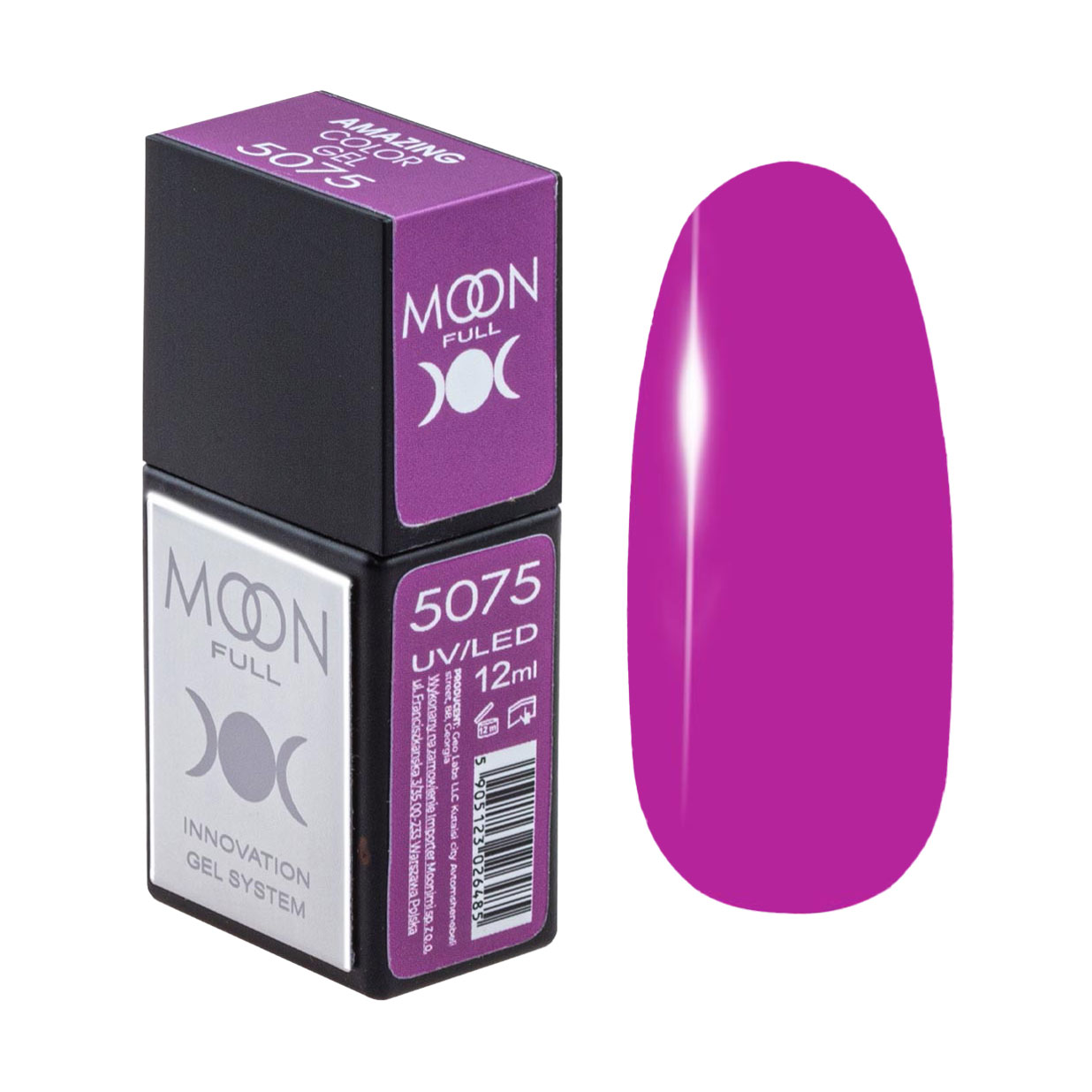 

Гель-лак для нігтів Moon Full Amazing Color Gel Polish 5075, 12 мл