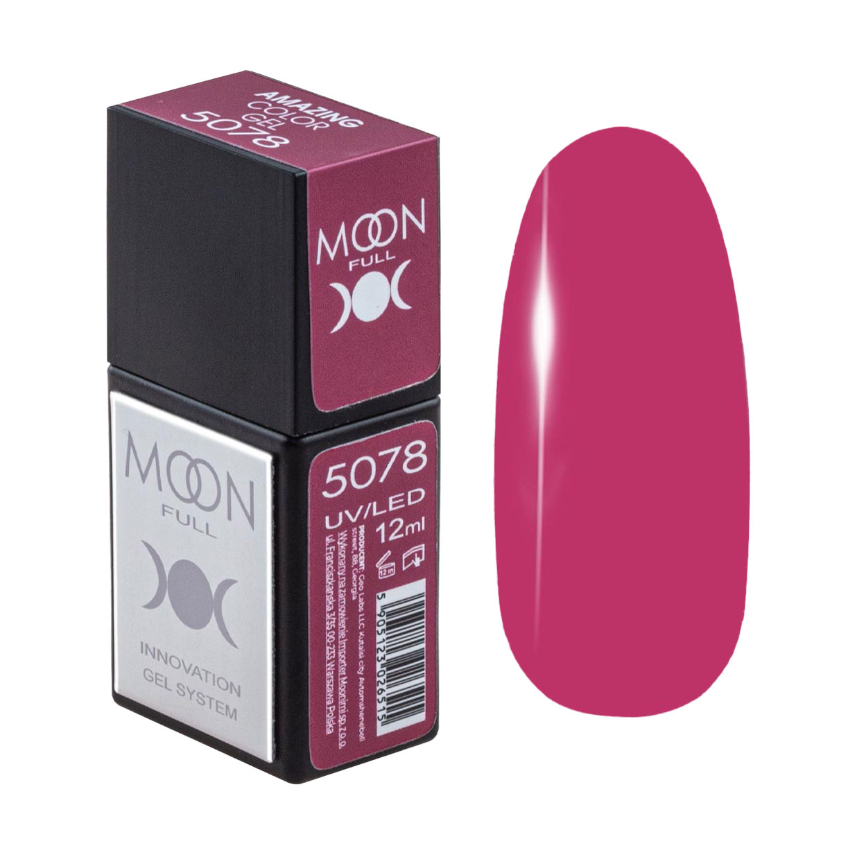 

Гель-лак для нігтів Moon Full Amazing Color Gel Polish 5078, 12 мл