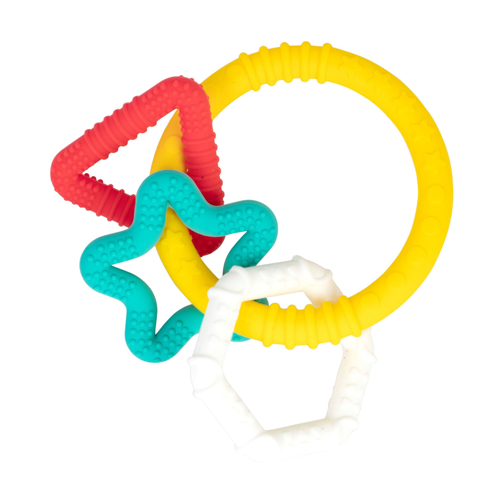 

Дитяча іграшка-прорізувач для зубів Baby Team Фігурки, силіконова, від 4 місяців, 18*15*3 см (4023)