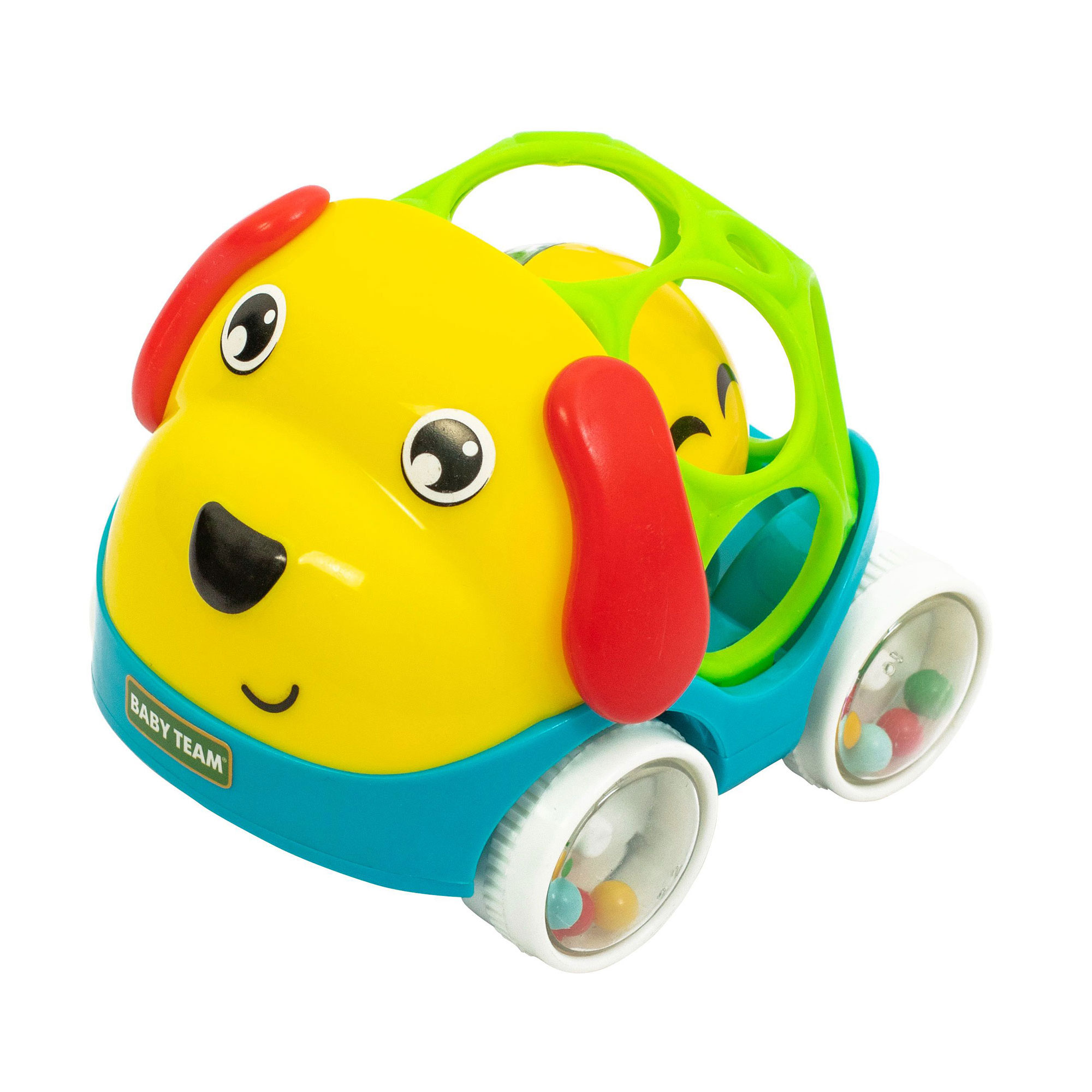 

Дитяча іграшка-брязкальце Baby Team Машинка-собачка, від 6 місяців, 16*10.5*9 см (8411)
