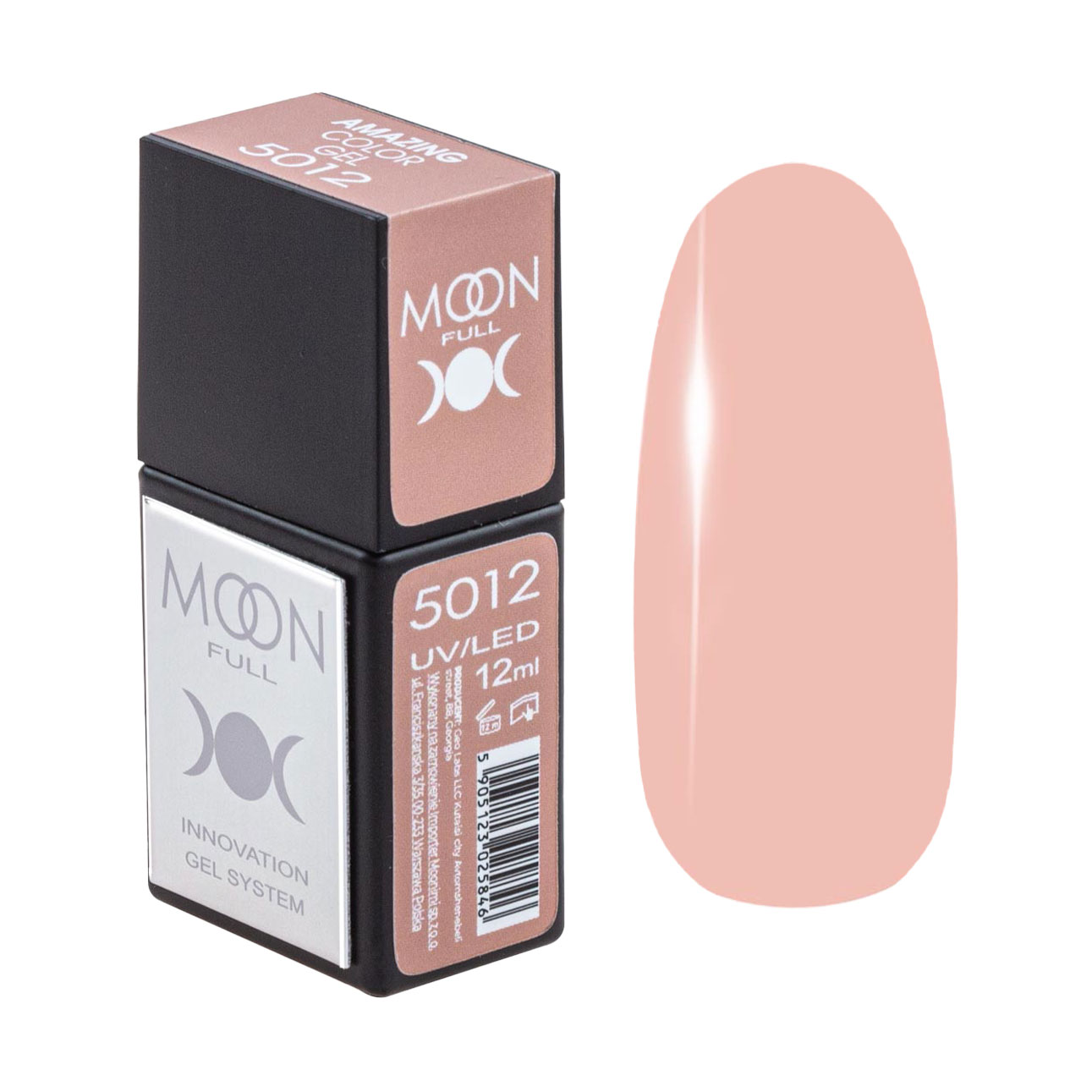 

Гель-лак для нігтів Moon Full Amazing Color Gel Polish 5012, 12 мл
