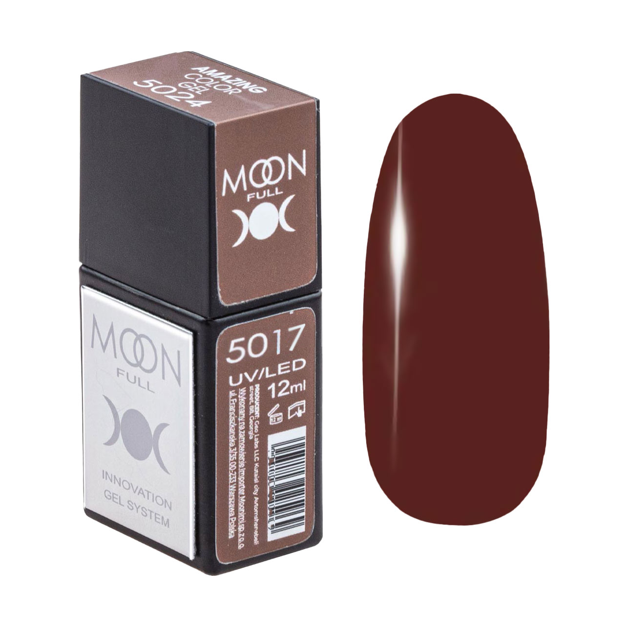 

Гель-лак для нігтів Moon Full Amazing Color Gel Polish 5017, 12 мл