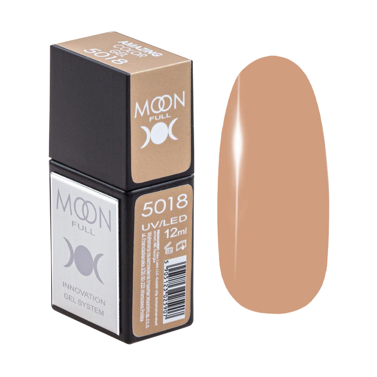 

Гель-лак для нігтів Moon Full Amazing Color Gel Polish 5018, 12 мл