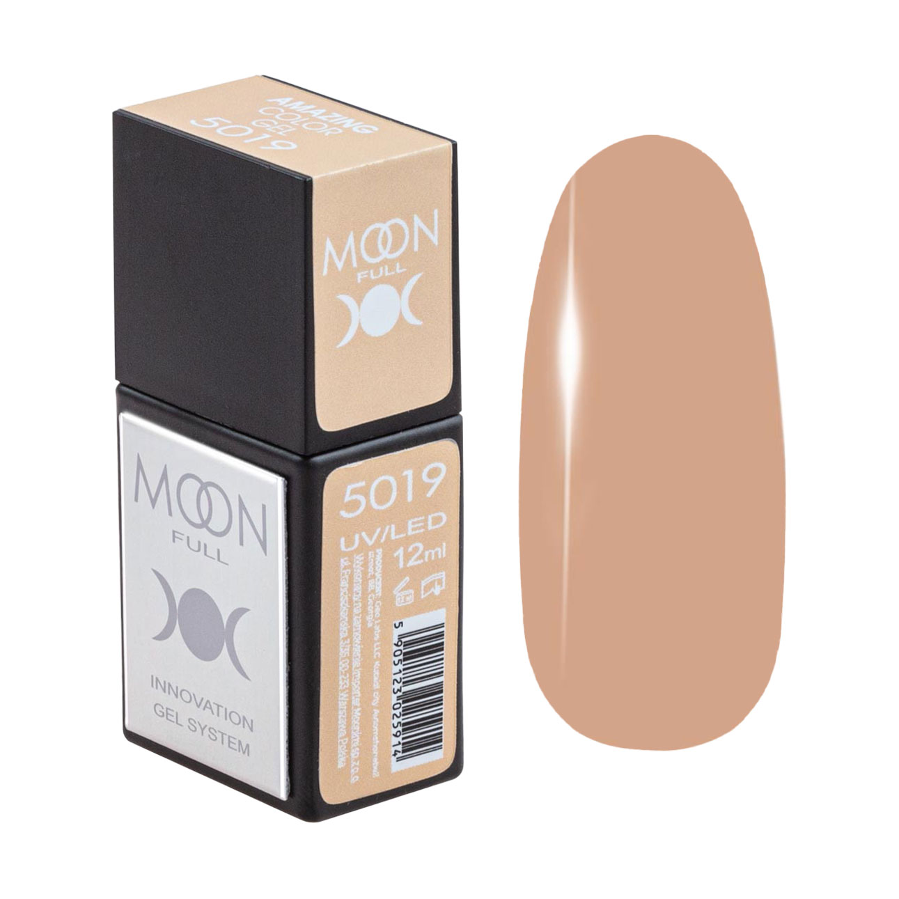 

Гель-лак для нігтів Moon Full Amazing Color Gel Polish 5019, 12 мл