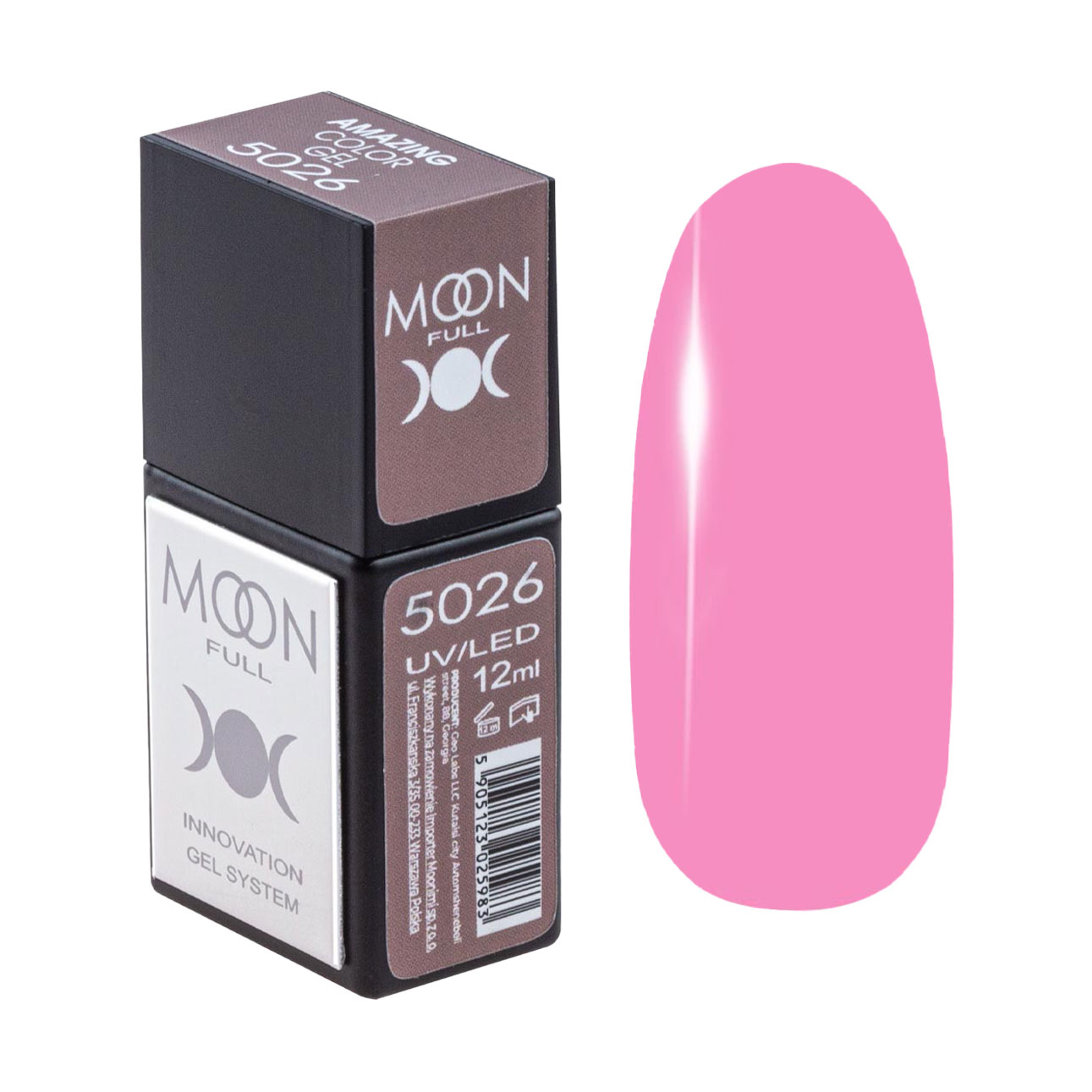 

Гель-лак для нігтів Moon Full Amazing Color Gel Polish 5026, 12 мл