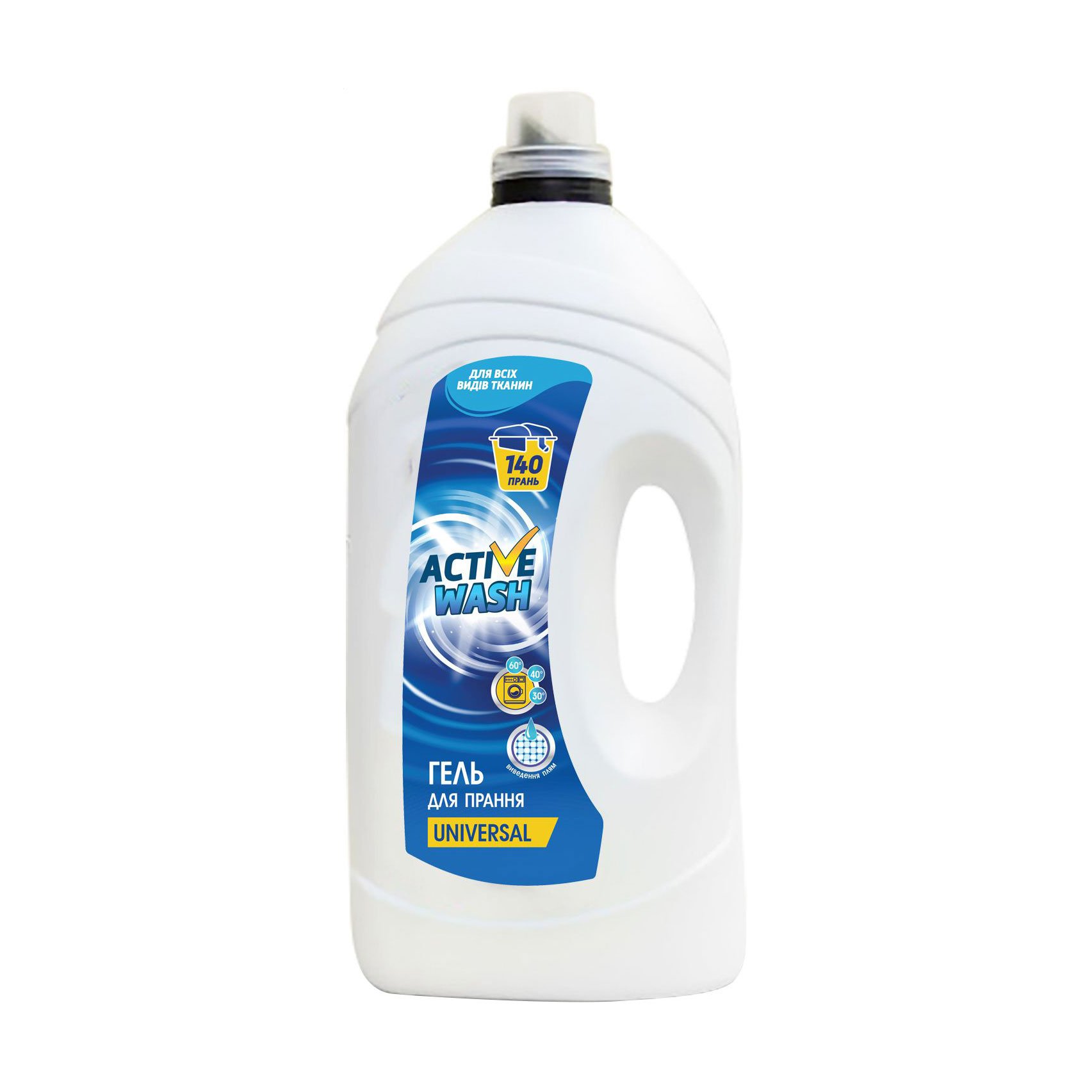 

Гель для прання Donat Active Wash Універсальний, 140 прань 5.75 кг