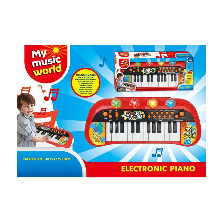 

Дитяча музична іграшка Shantou Jinxing Піаніно, від 3 років, 40.2*5.8*17.2 см (MY66311-S)