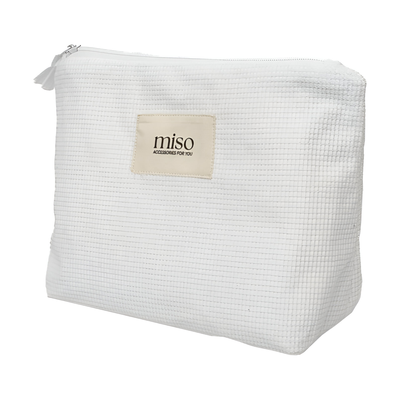 

Косметичка Miso біла, вельвет, середня, трикутник, 28*10*17 см (VT03-1)