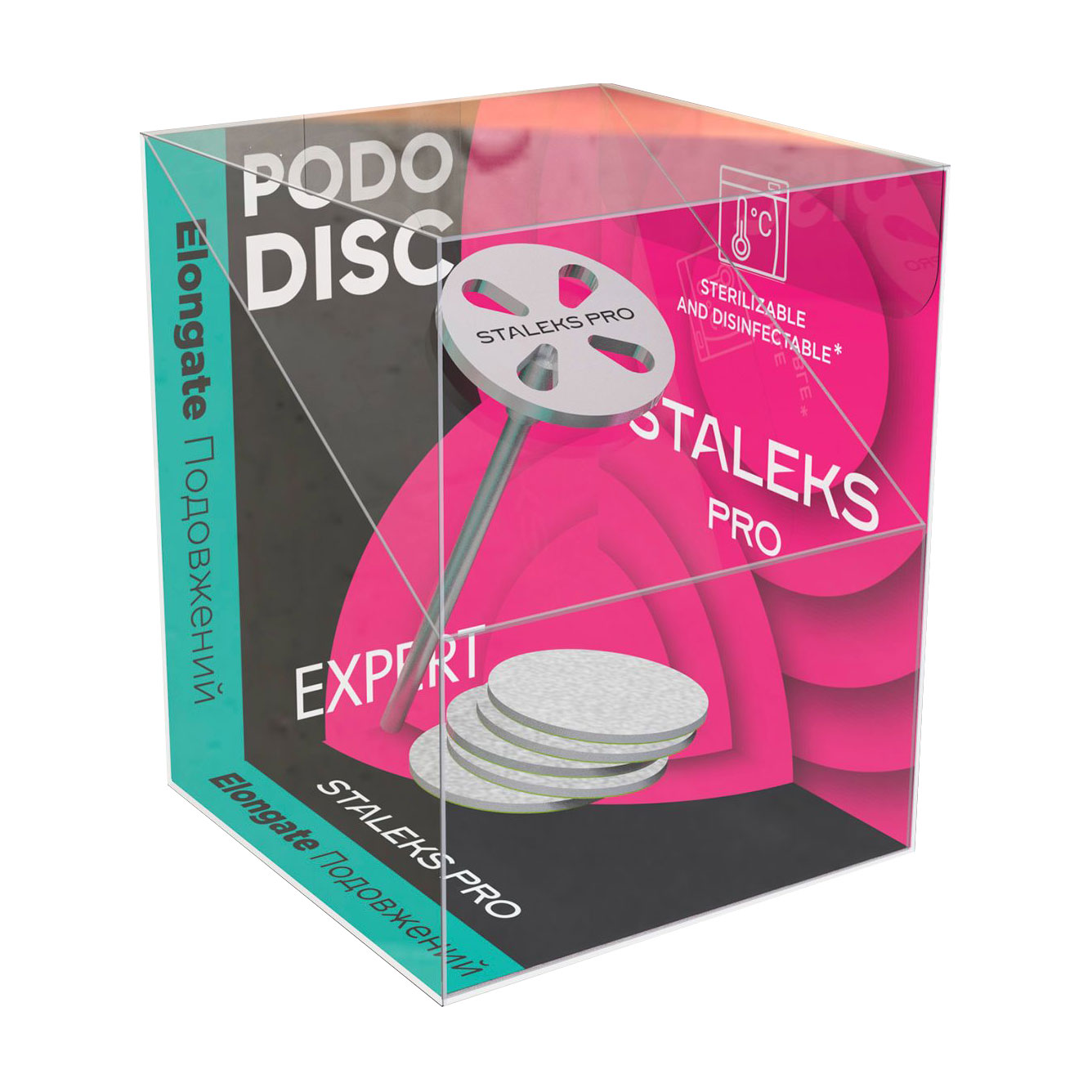 

Уцінка! Педикюрний диск-основа Staleks PRO Expert Pododisc S подовжений, в комплекті зі змінним файлом, 180 грит, 15 мм, 5 шт (PDLset-15)