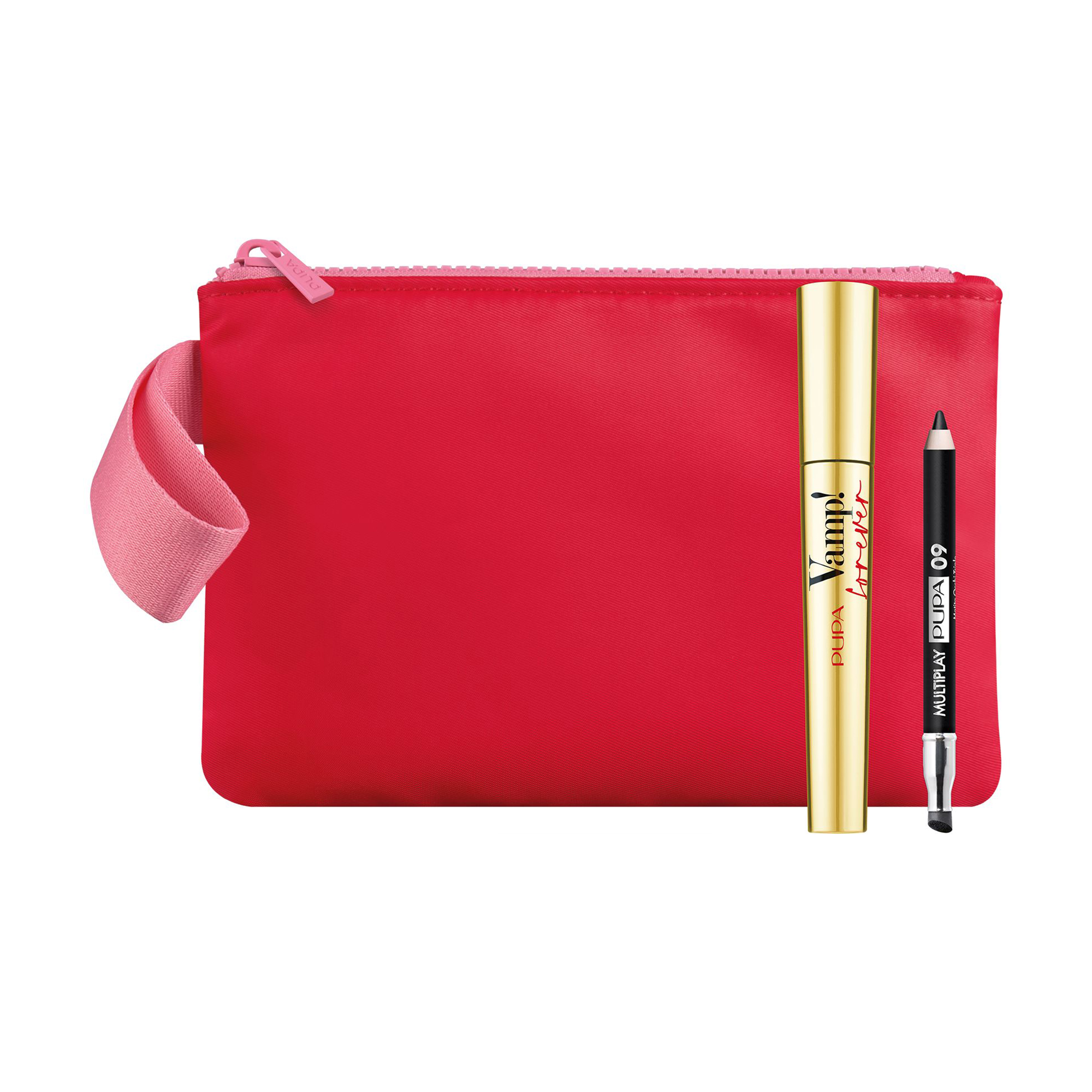 Набір для макіяжу Pupa Vamp! Forever Lashes & Multiply (туш для вій, 9 мл + олівець для очей, 0.8 г + косметичка)