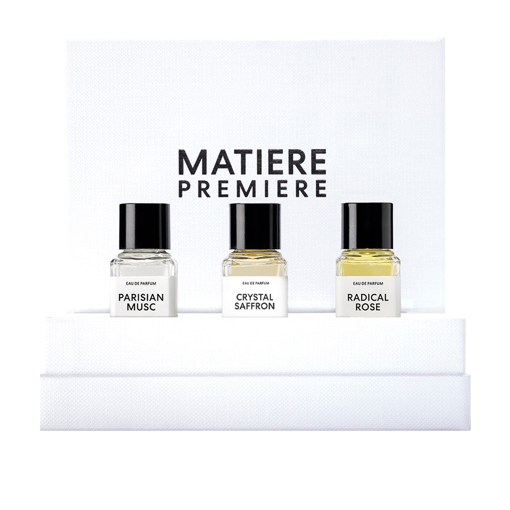 

Парфумований набір унісекс Matiere Premiere (Parisian Musc, 6 мл + Radical Rose, 6 мл + Crystal Saffron 6 мл)