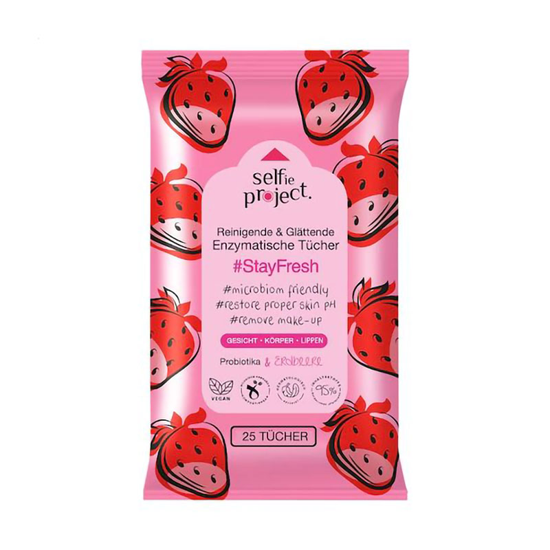 

Серветки для зняття макіяжу Selfie Project StayFresh Cleansing & Toning Micellar Wipes, 25 шт