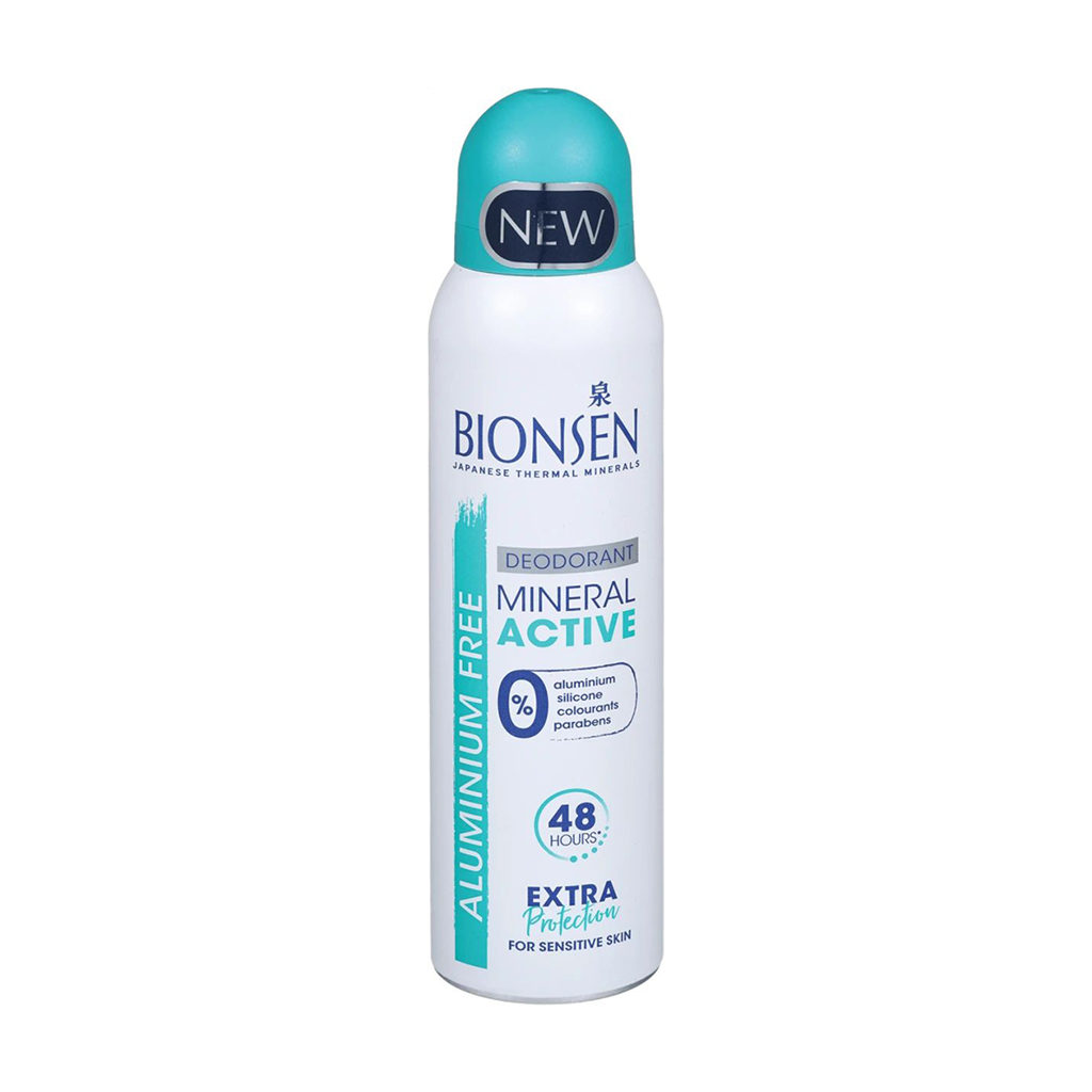 

Дезодорант-спрей Bionsen Mineral Active Deodorant 48H унісекс, 150 мл