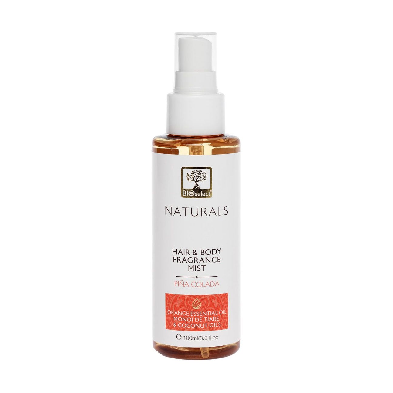 

Уцінка! Парфумований міст для волосся та тіла BIOselect Naturals Hair & Body Fragrance Mist Піна колада, 100 мл