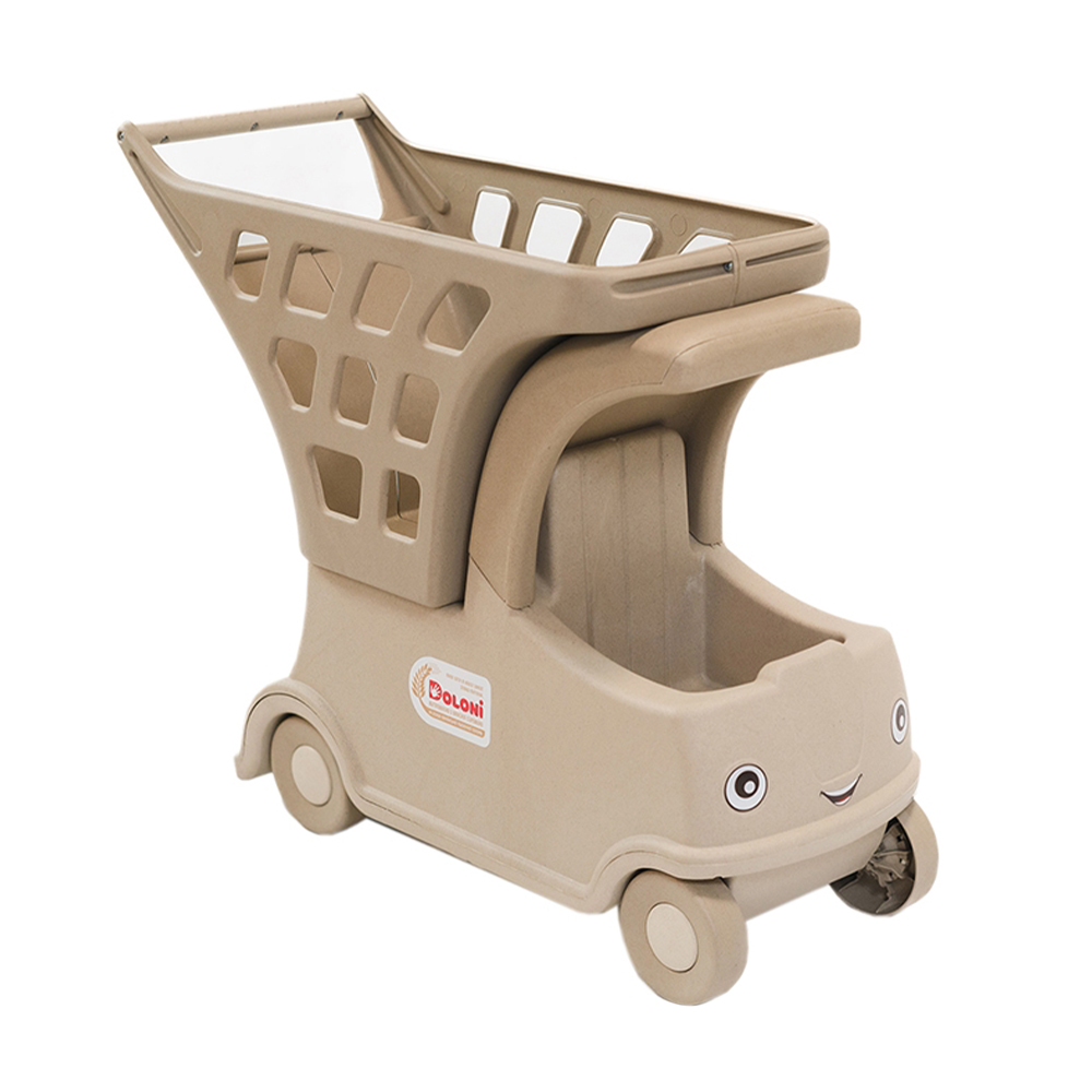 

Уцінка! Дитяча іграшка Doloni Автомобіль з кошиком, бежевий, від 1 року (01540-02ECO)
