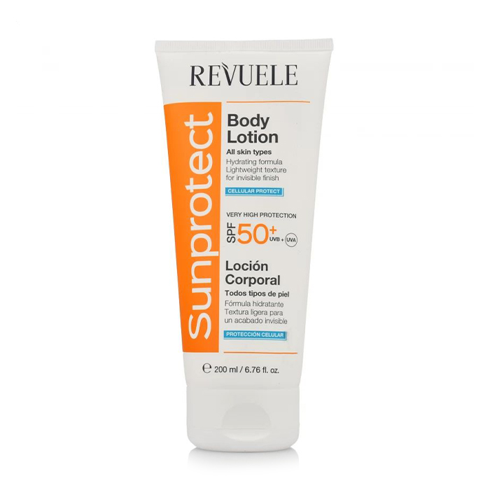 

Сонцезахисний лосьйон для тіла Revuele Sunprotect Body Lotion, SPF 50+, для всіх типів шкіри, 200 мл