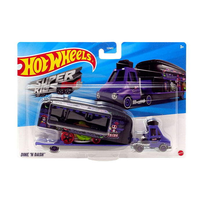 

Машина далекобійника Hot Wheels Dine'N Dash, фіолетова, від 3 років, 24*16.5*6 см (BDW51)