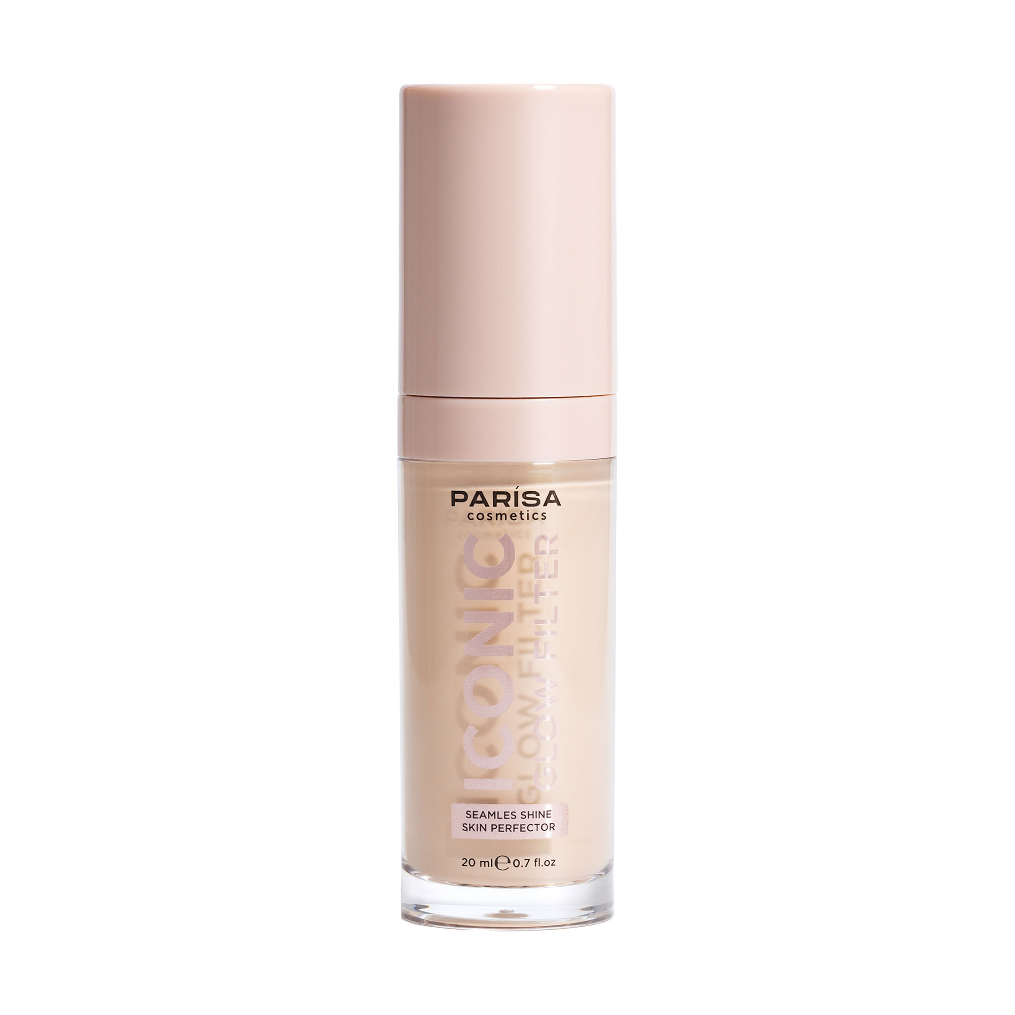 

Тональна основа-флюїд для обличчя Parisa Cosmetics Iconic Glow Filter 602 Icy Fair, 20 мл