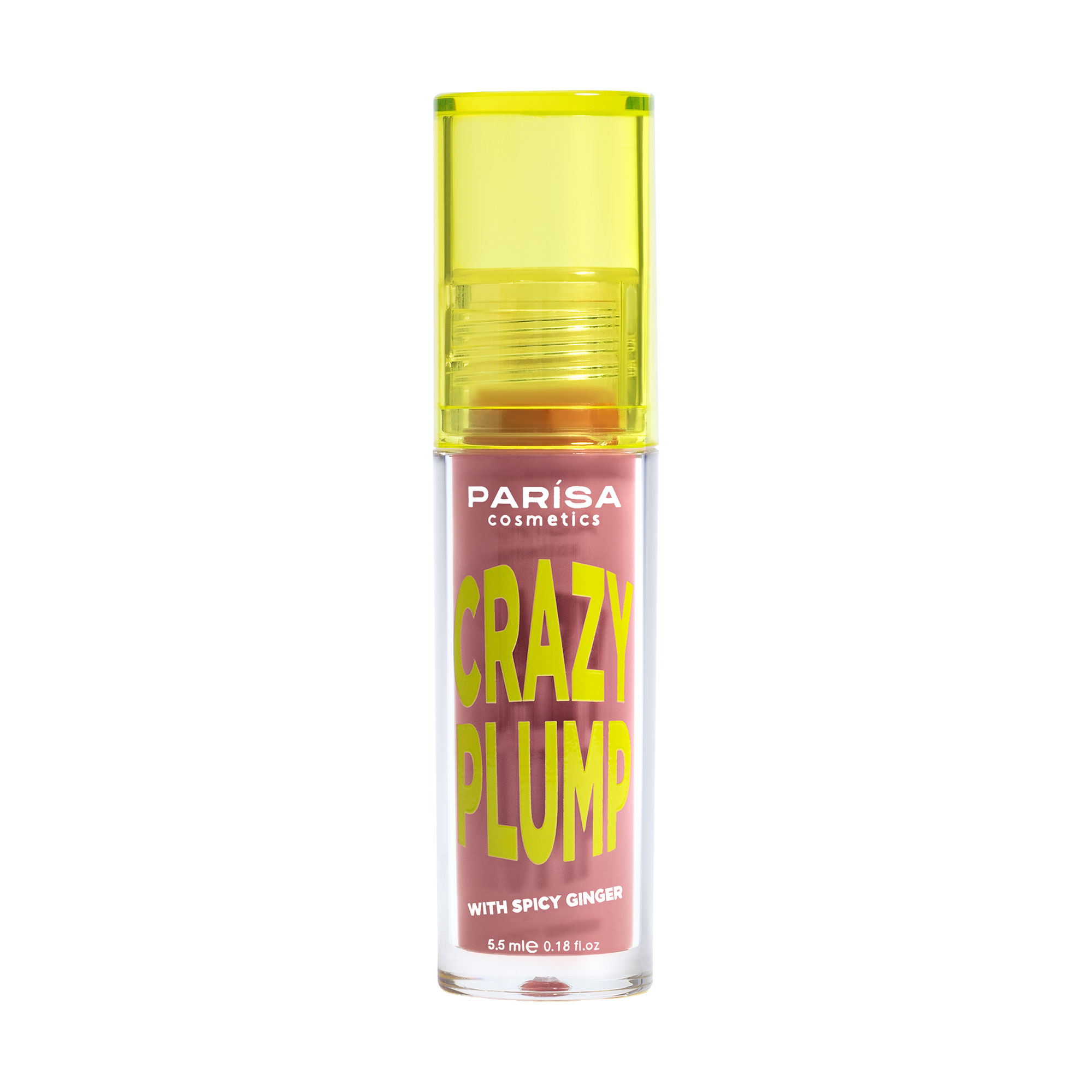 

Блиск-плампер для губ Parisa Cosmetics Crazy Plump Lipgloss 105 Teddy Nude, 5.5 мл