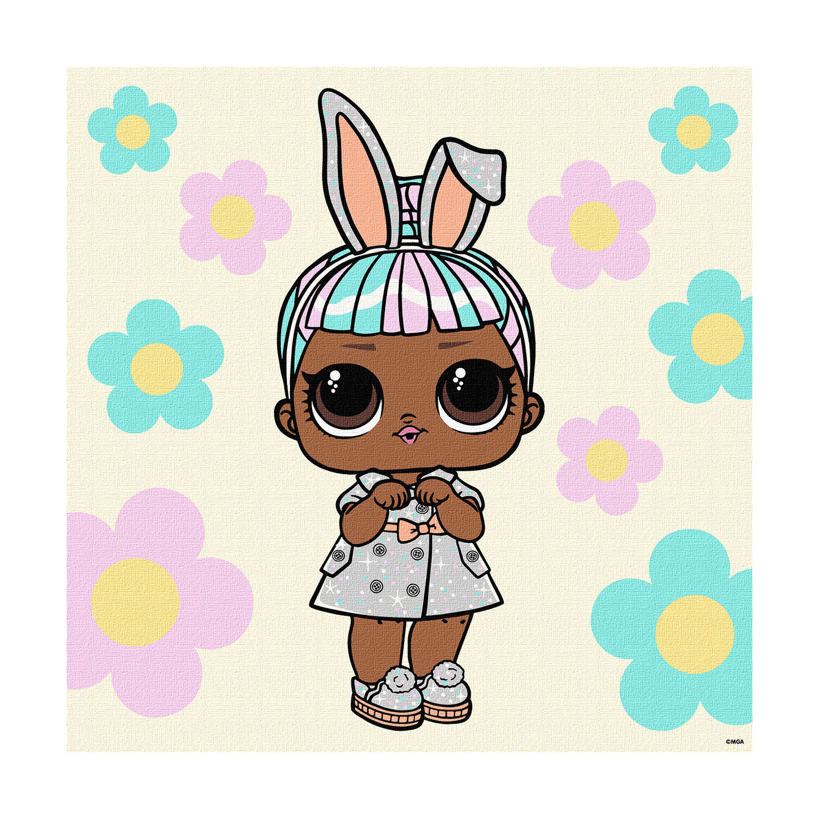 

Картина за номерами Ideyka L.O.L. Surprise! Spring Bling Carats, 40*40 см (KHO1100)