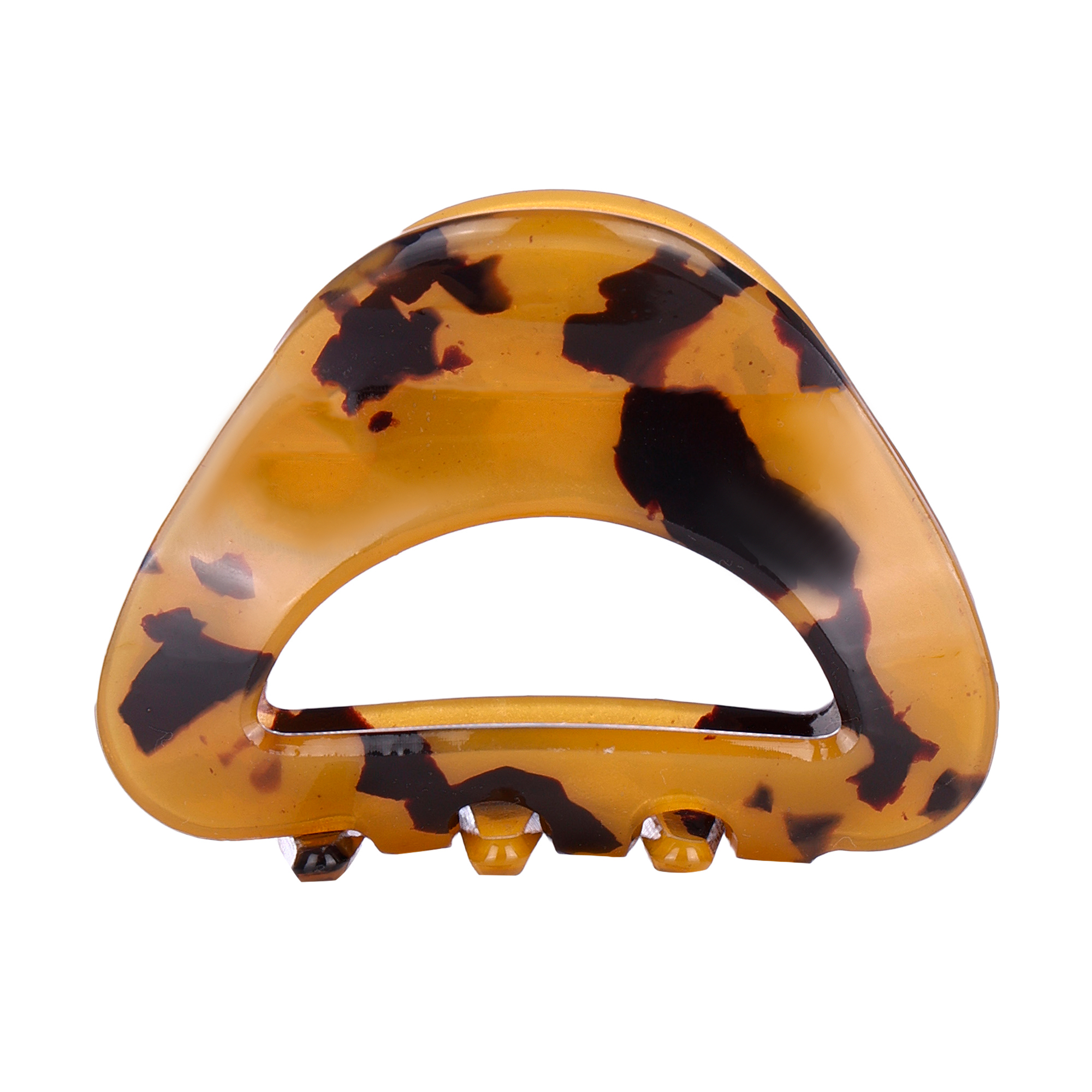 

Заколка-краб для волосся Tito Beauty Miya тигрова, жовта, 1 шт