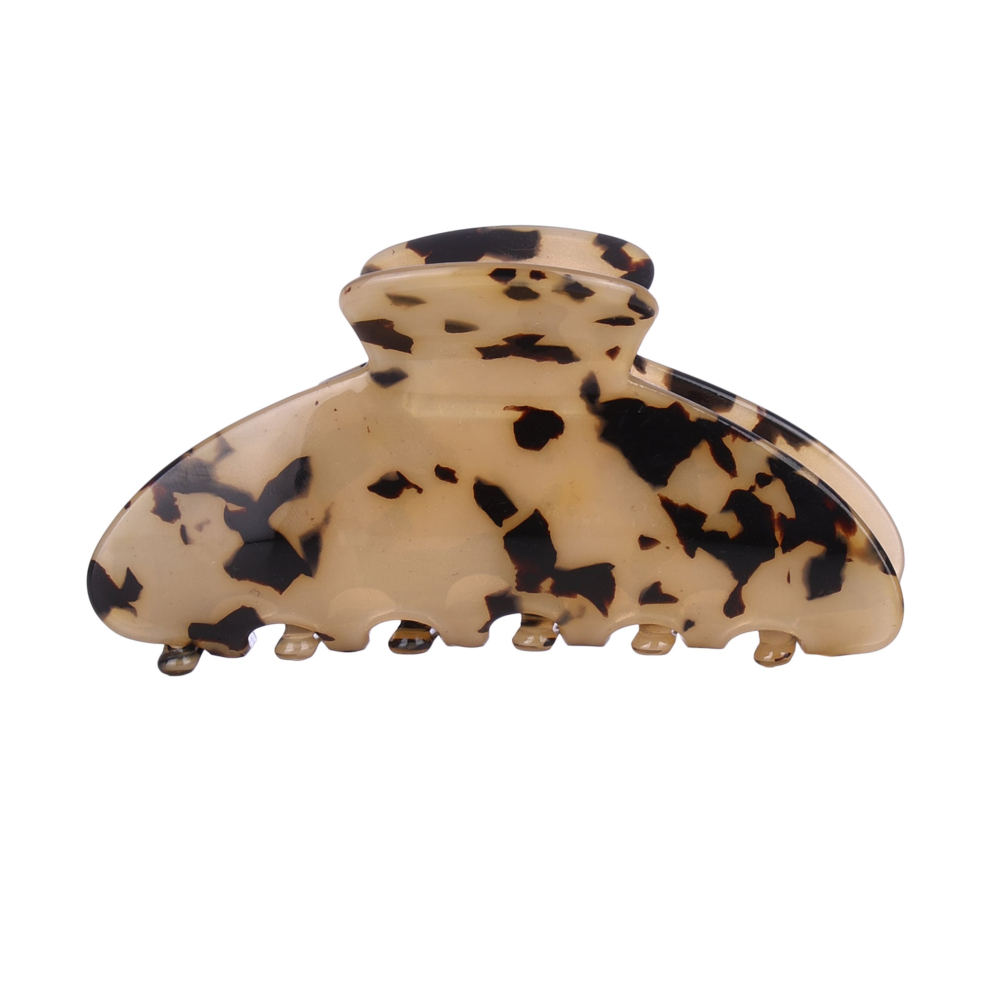 

Заколка-краб для волосся Tito Beauty Nikol тигрова, світло-жовта, 1 шт