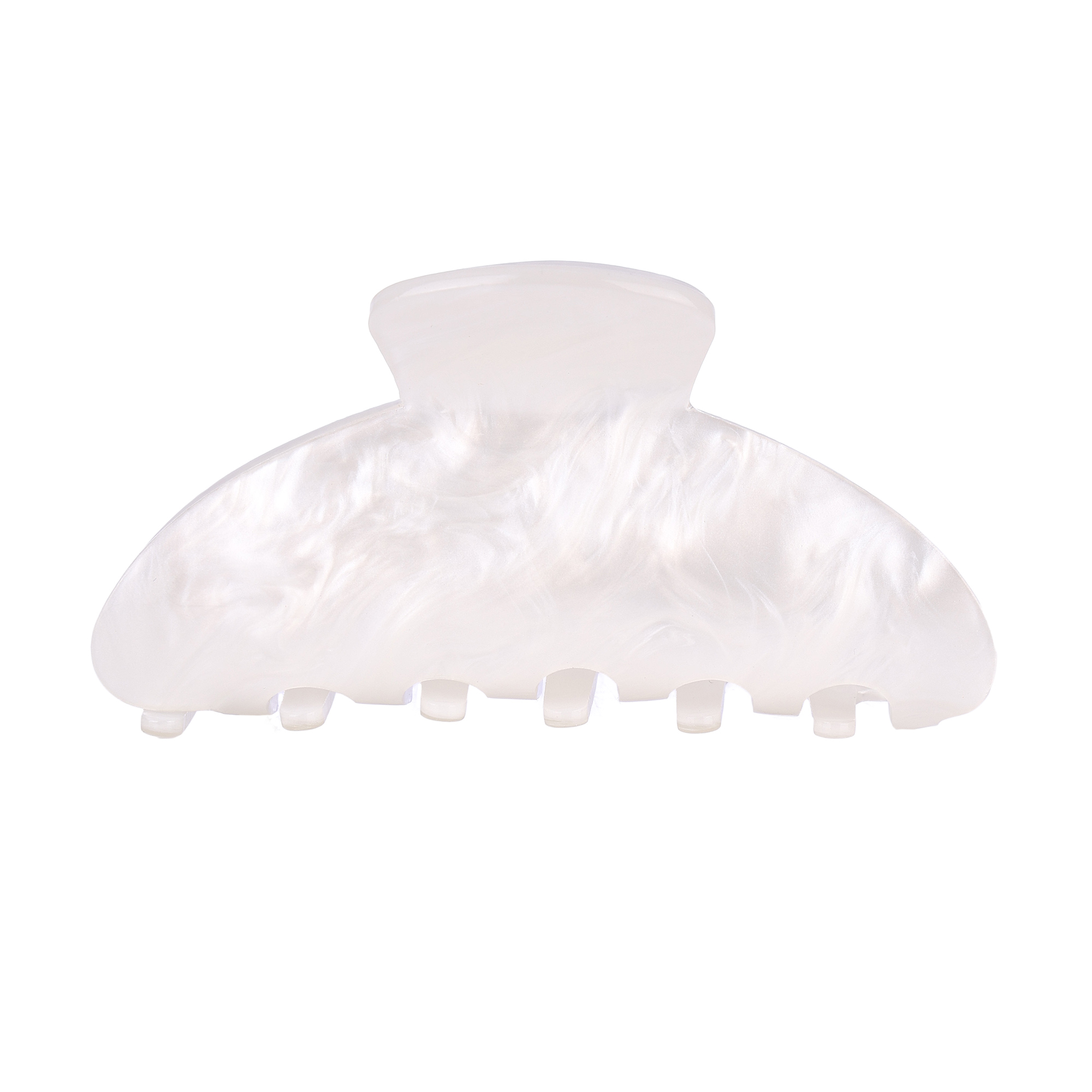 

Заколка-краб для волосся Tito Beauty Nikol перламутр, біла, 1 шт