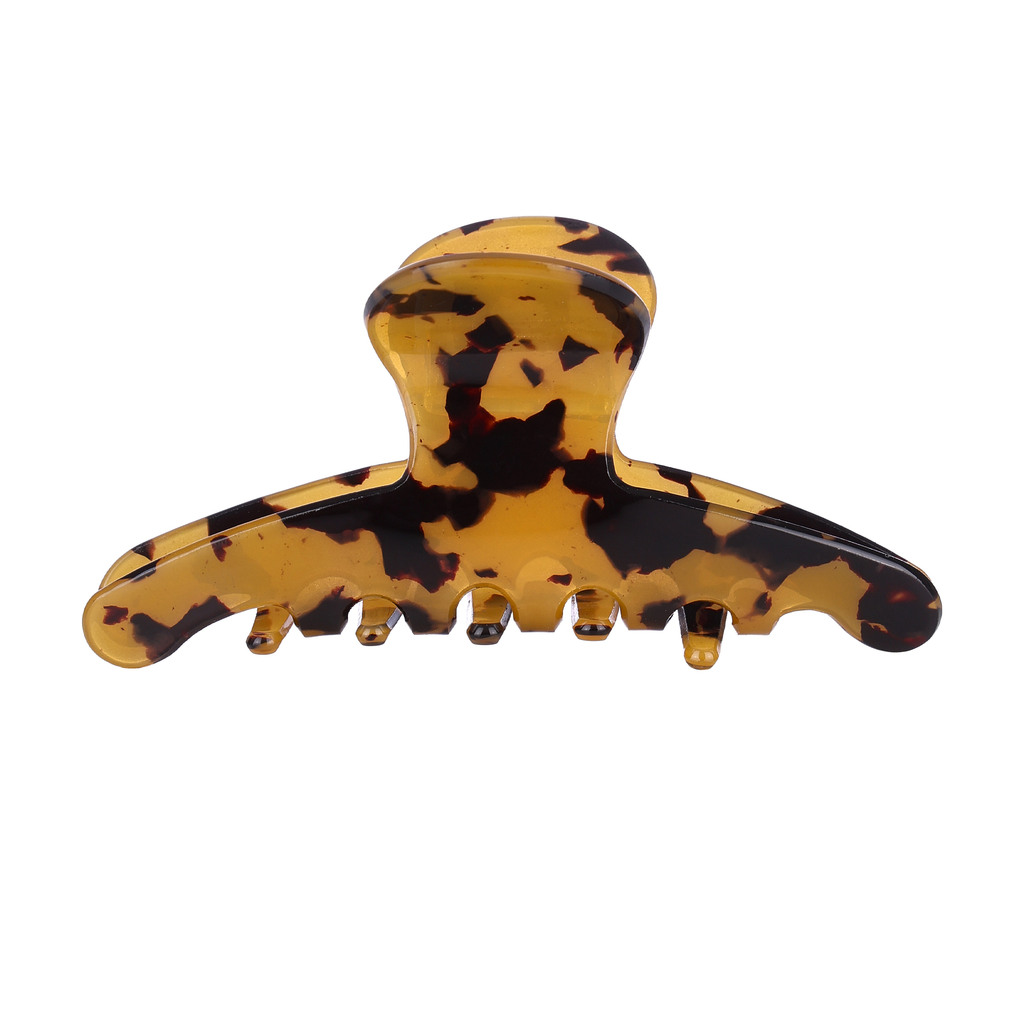 

Заколка-краб для волосся Tito Beauty Ameli тигрова, жовта, 1 шт