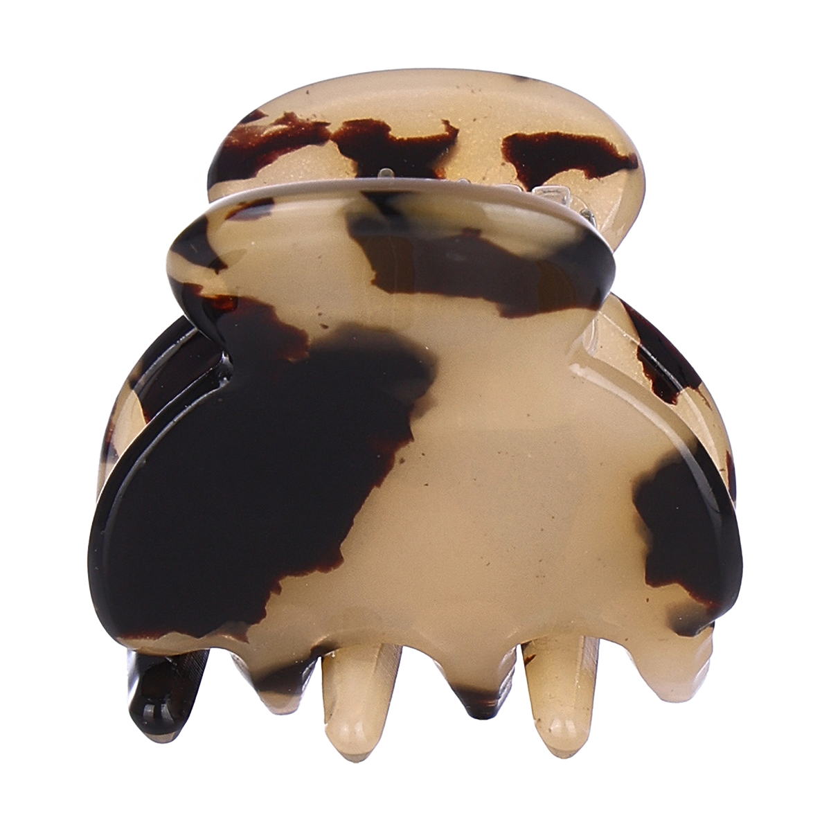 

Заколка-краб для волосся Tito Beauty Milana тигрова, світло-жовта, 1 шт