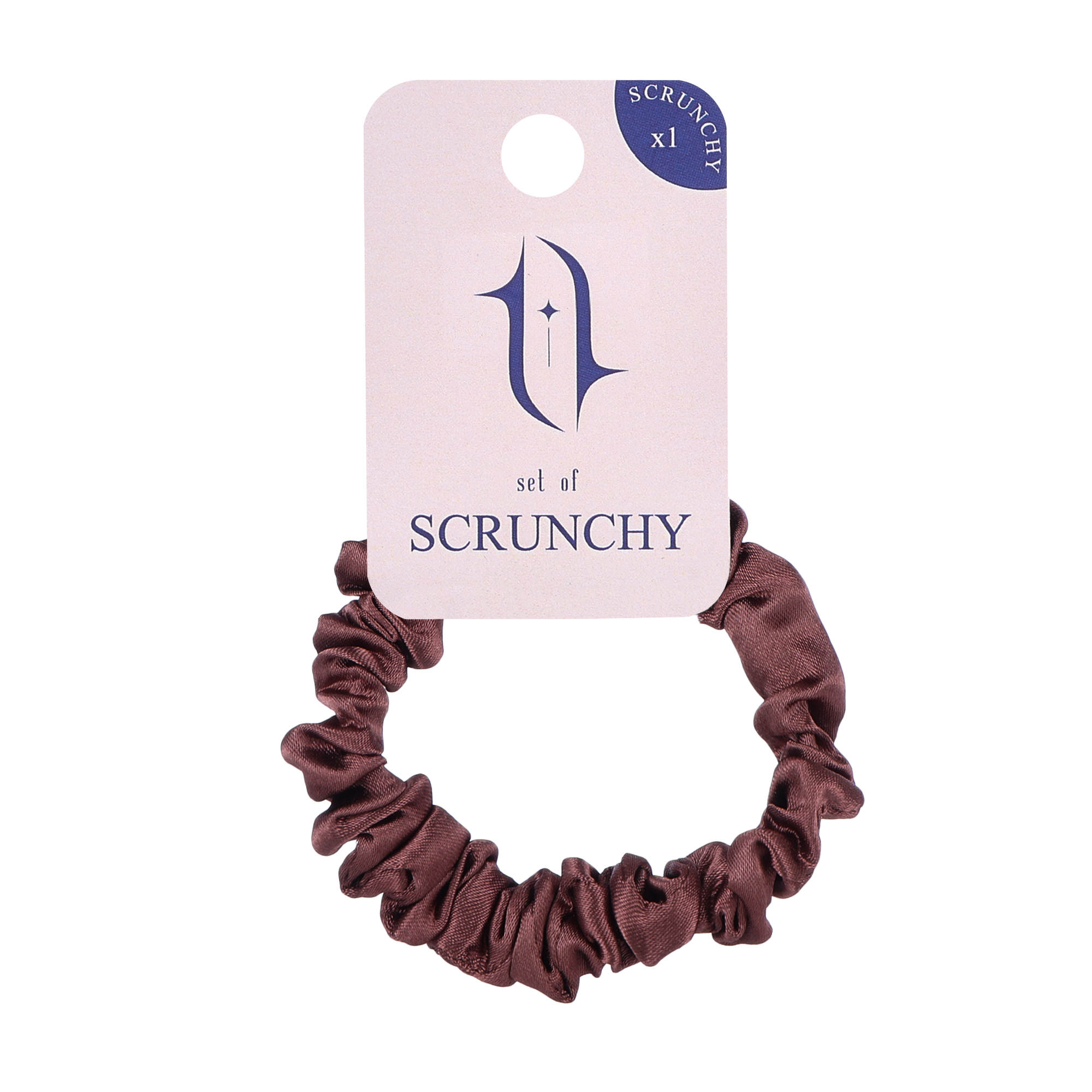 

Резинка для волосся Tito Beauty, коричнева, 1 шт