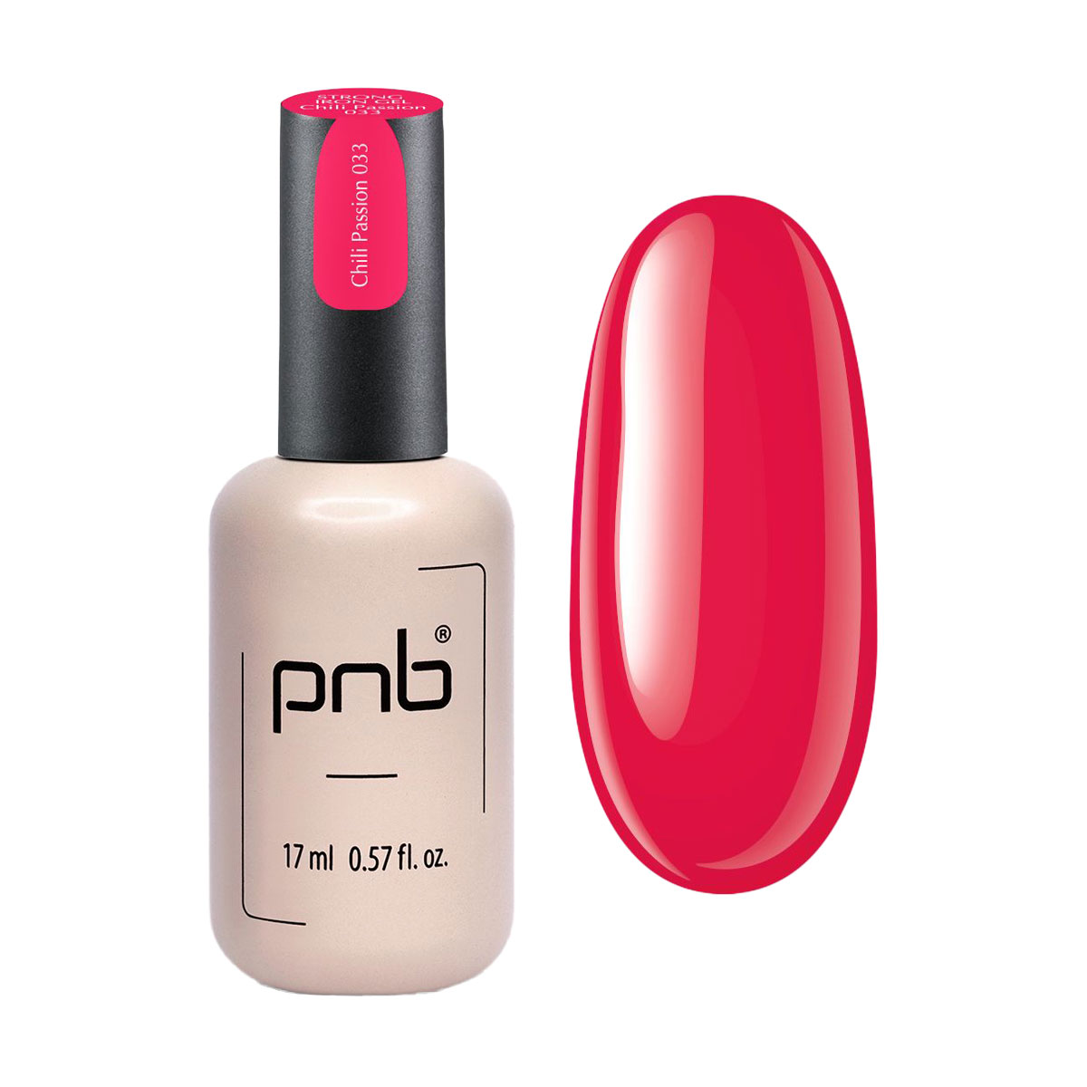 

Гель для моделювання нігтів PNB Strong Iron Gel 033 Chili Passion, 17 мл