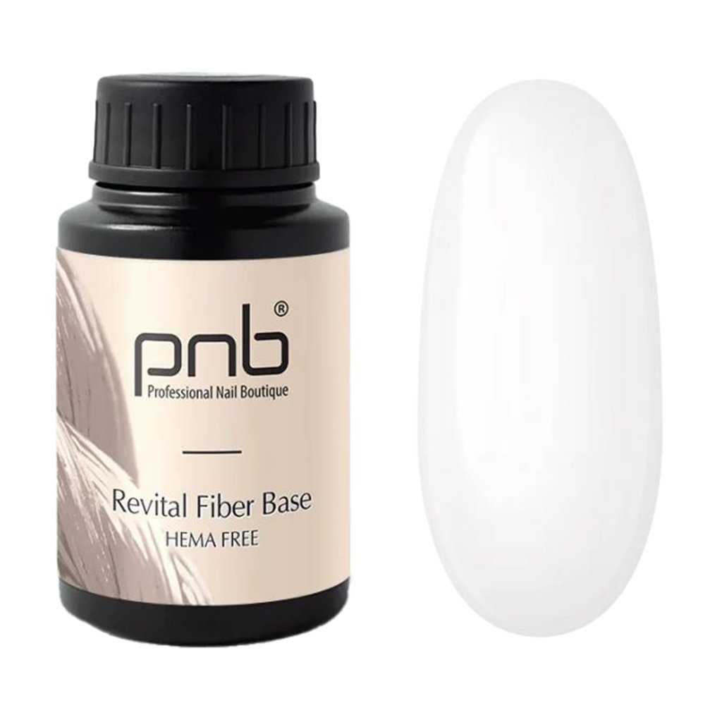 

Відновлювальна база з нейлоновими волокнами для гель-лаку PNB UV/LED Revital Fiber Base, Clear, 30 мл
