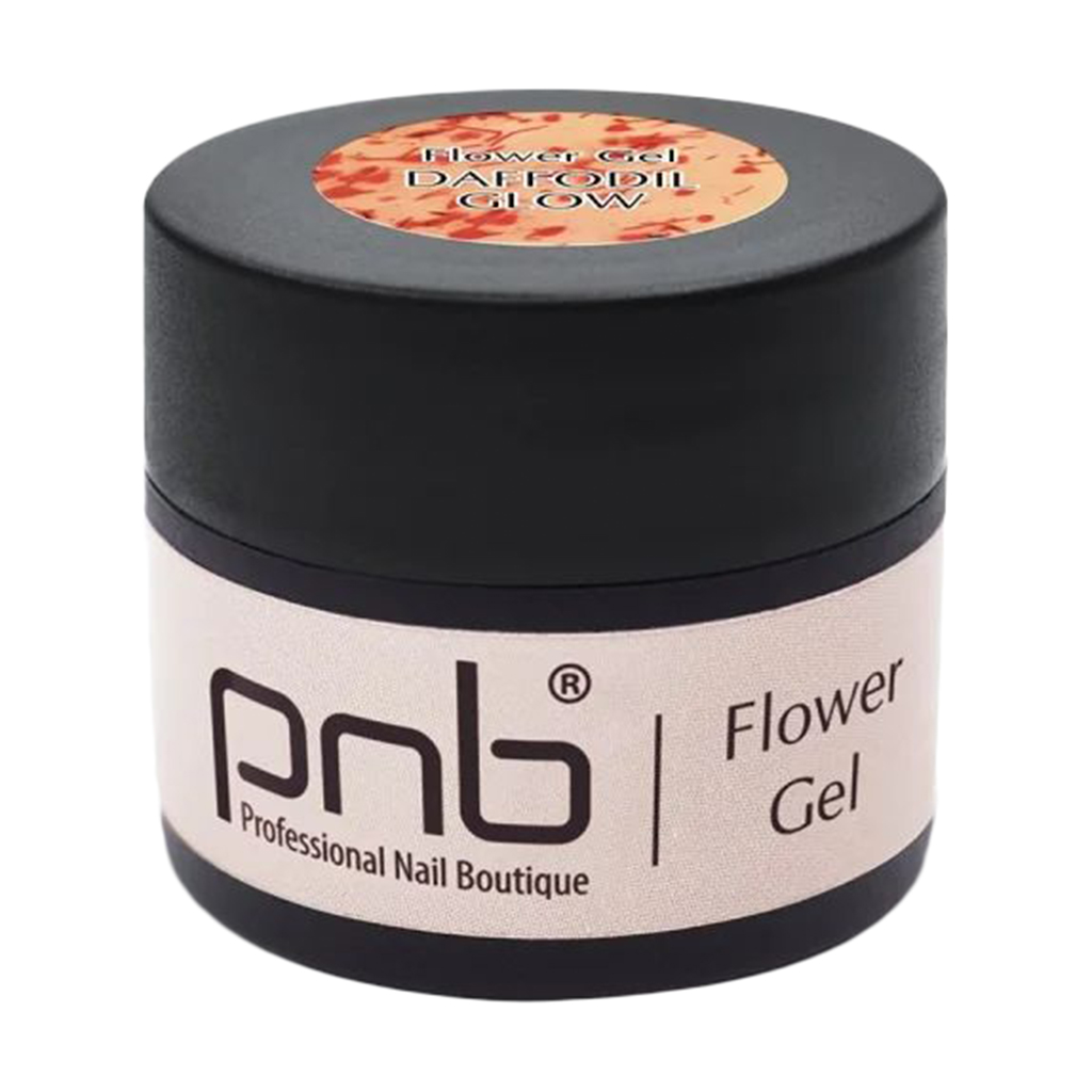 

Моделювальний гель для нігтів PNB Flower Gel з сухоцвітами, Daffodil Glow, 5 мл