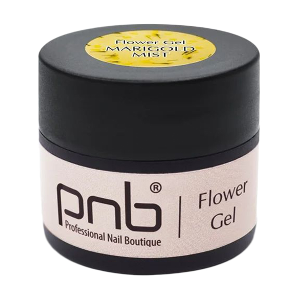 

Моделювальний гель для нігтів PNB Flower Gel з сухоцвітами, Marigold Mist, 5 мл