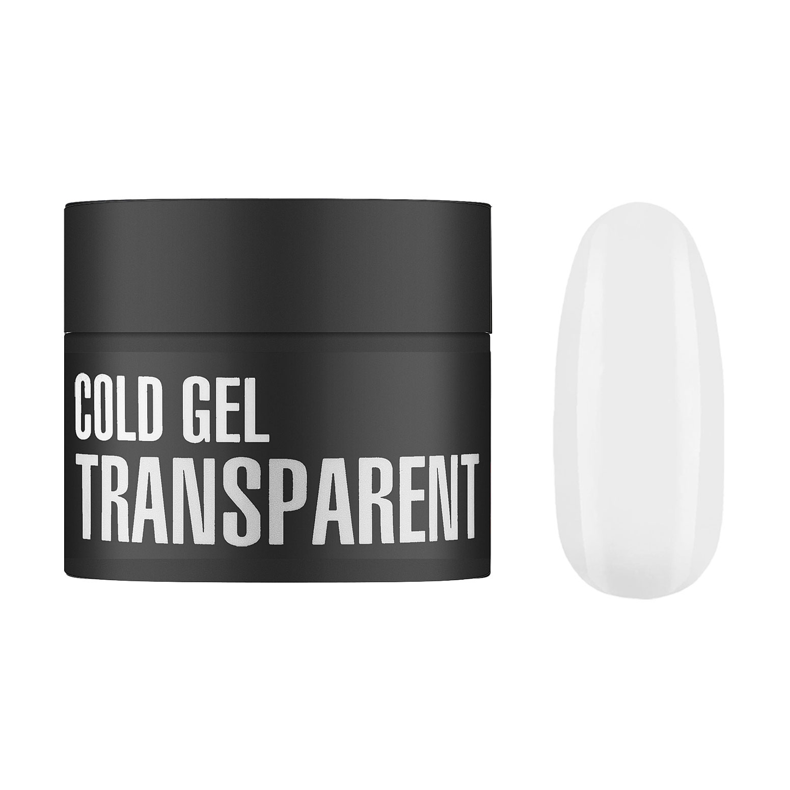 Холодний гель для нігтів Kodi Professional Cold Gel, Transparent, 12 мл