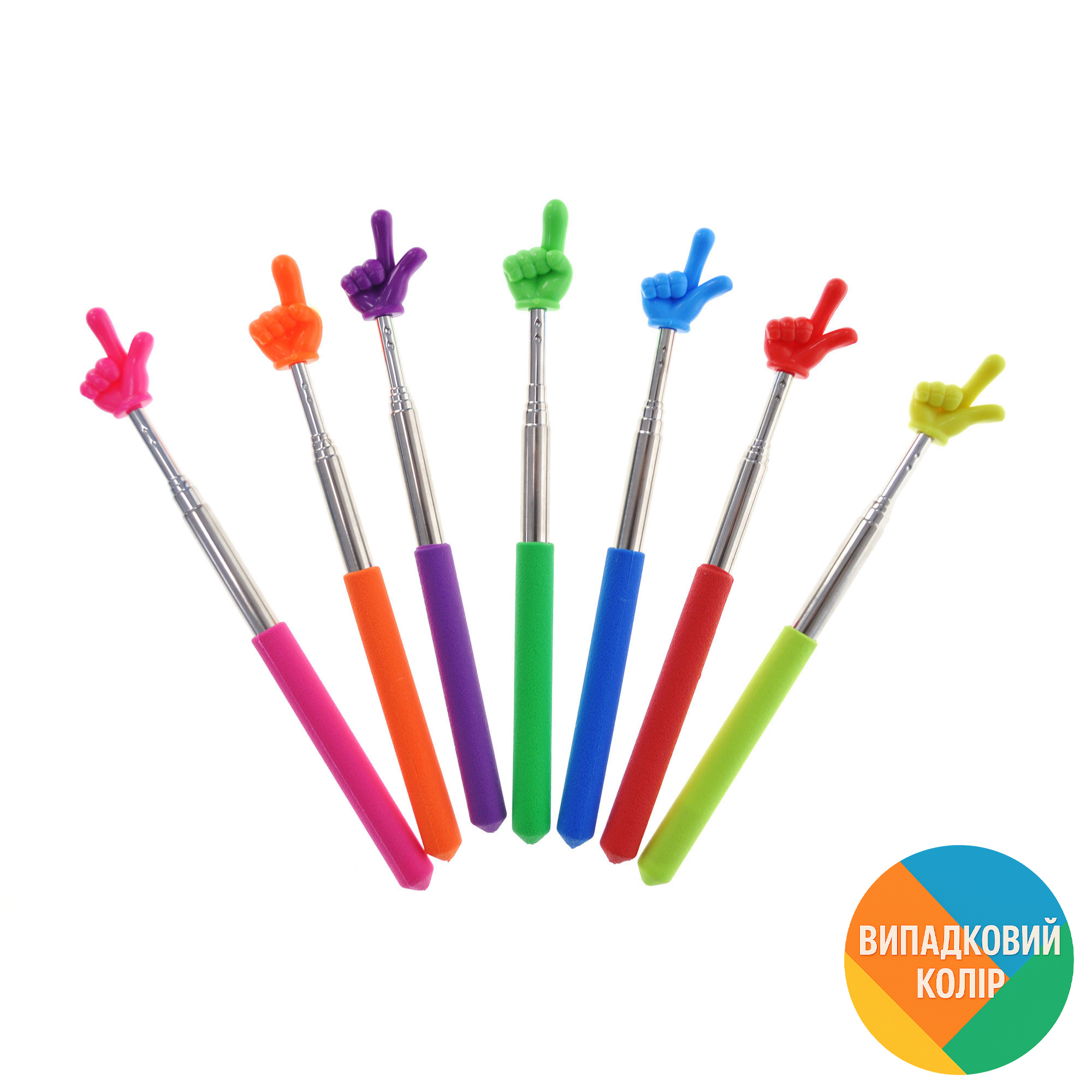 

Указка розкладна телескопічна Палець Пікмі YG Toys, 23-70 см (23 см*2 см*2 см) в ассортименті, 1 шт