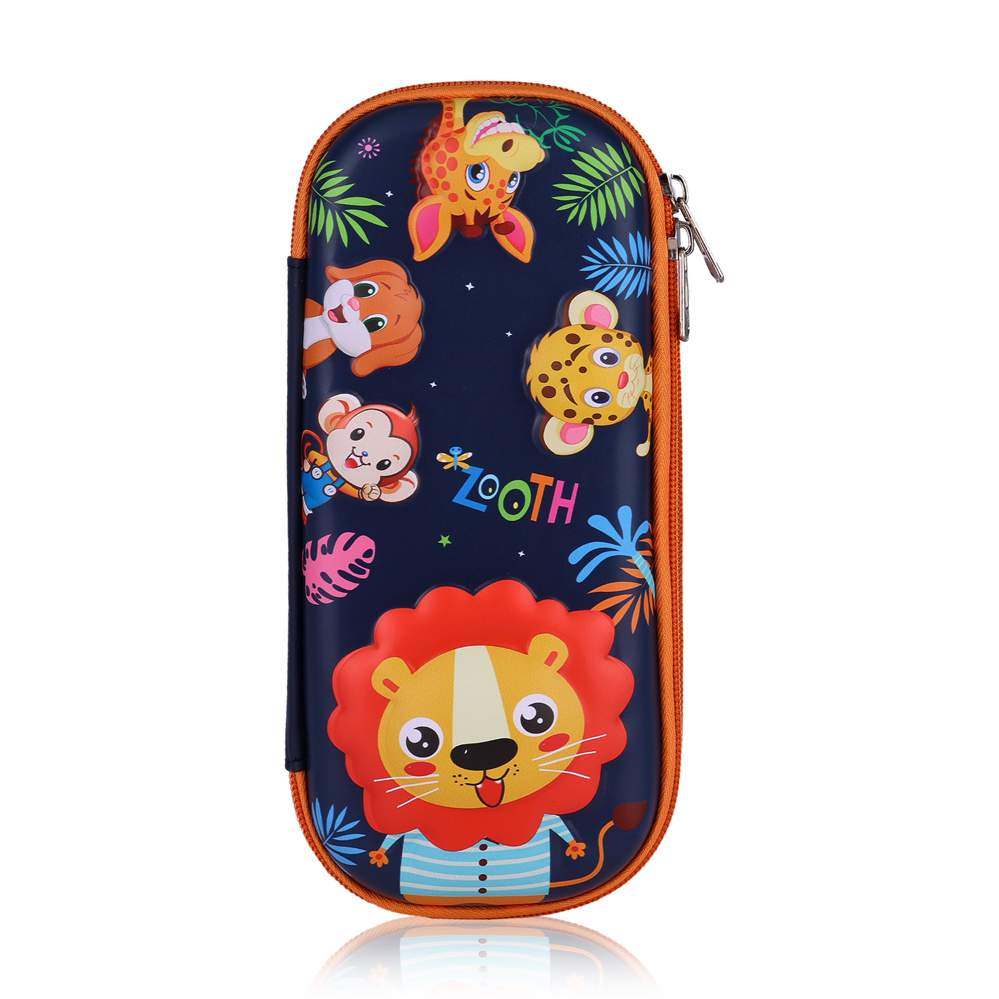 

Дитячий шкільний пенал ZippyWay Лео і друзі, на блискавці, 22*10*4.5 см (25IMS008-4)